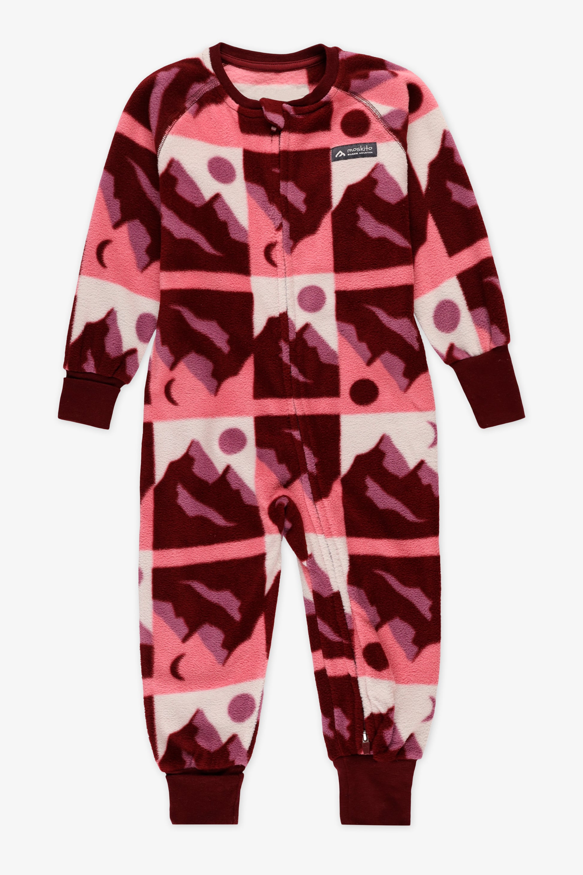 Pyjama 1 pièce micropolar à fermeture - Bébé fille && ROSE MULTI
