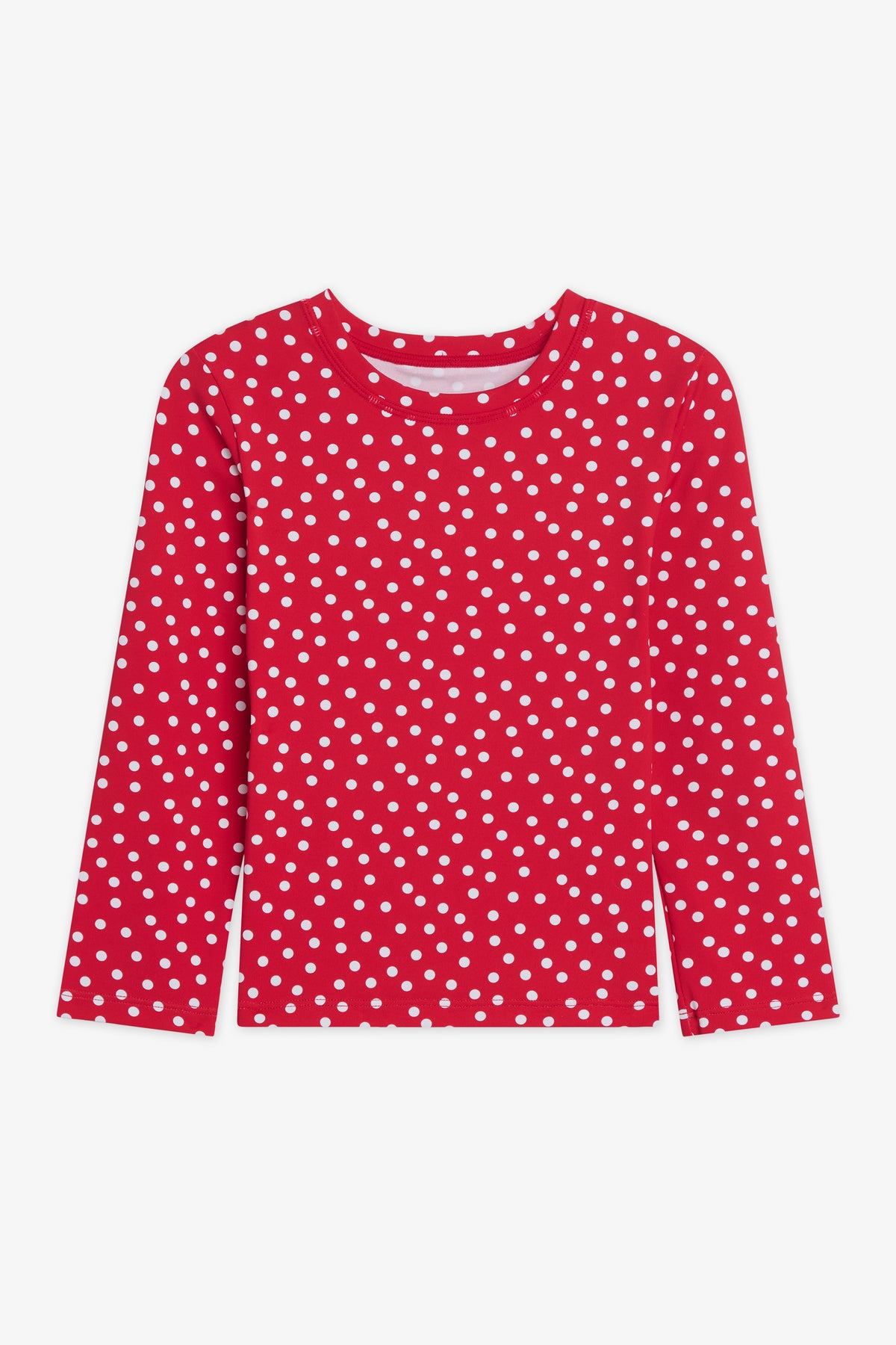 Maillot de bain rashguard manches longues - Bébé fille && ROUGE/MULTI