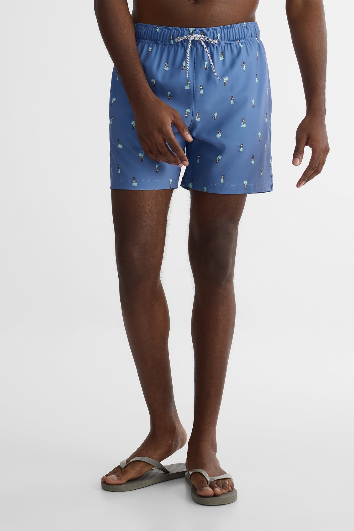 Maillot de bain élastique - Homme && BLEU MULTI