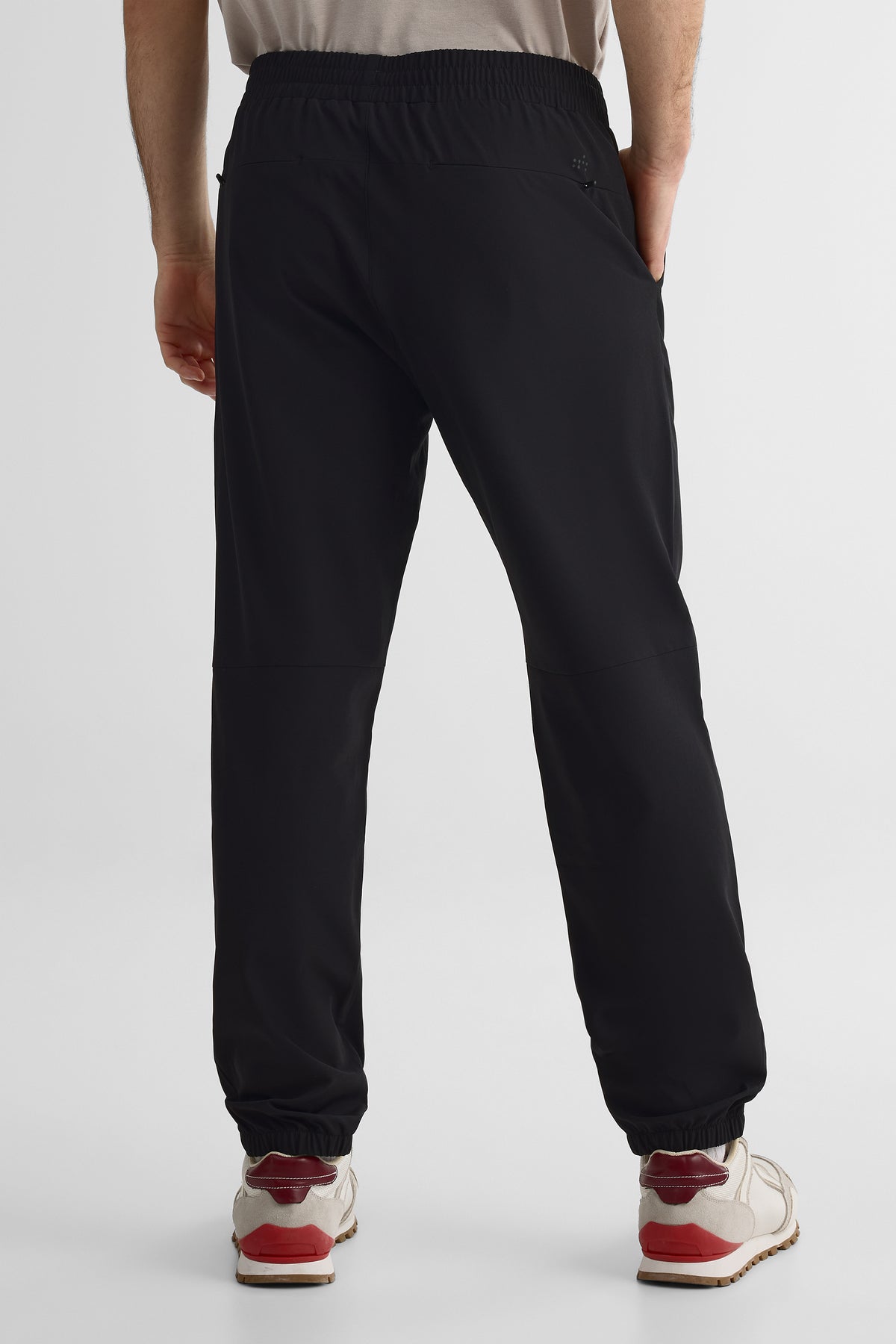 Pantalon pull-on élastique - Homme && NOIR