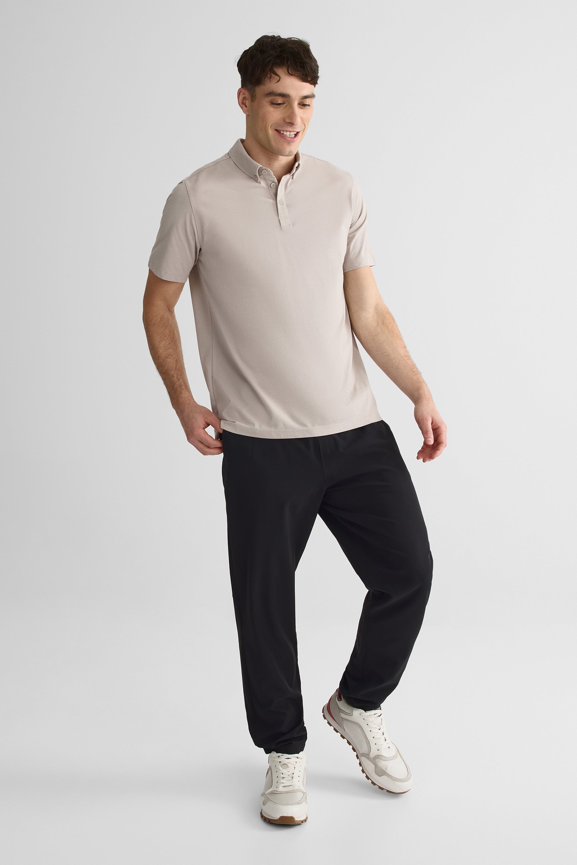 Pantalon pull-on élastique - Homme && NOIR