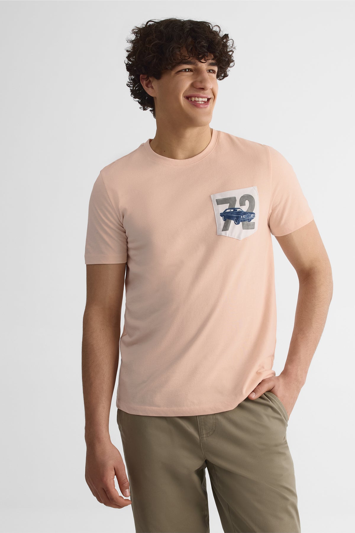Chandail col rond coupe droite - Homme && PECHE