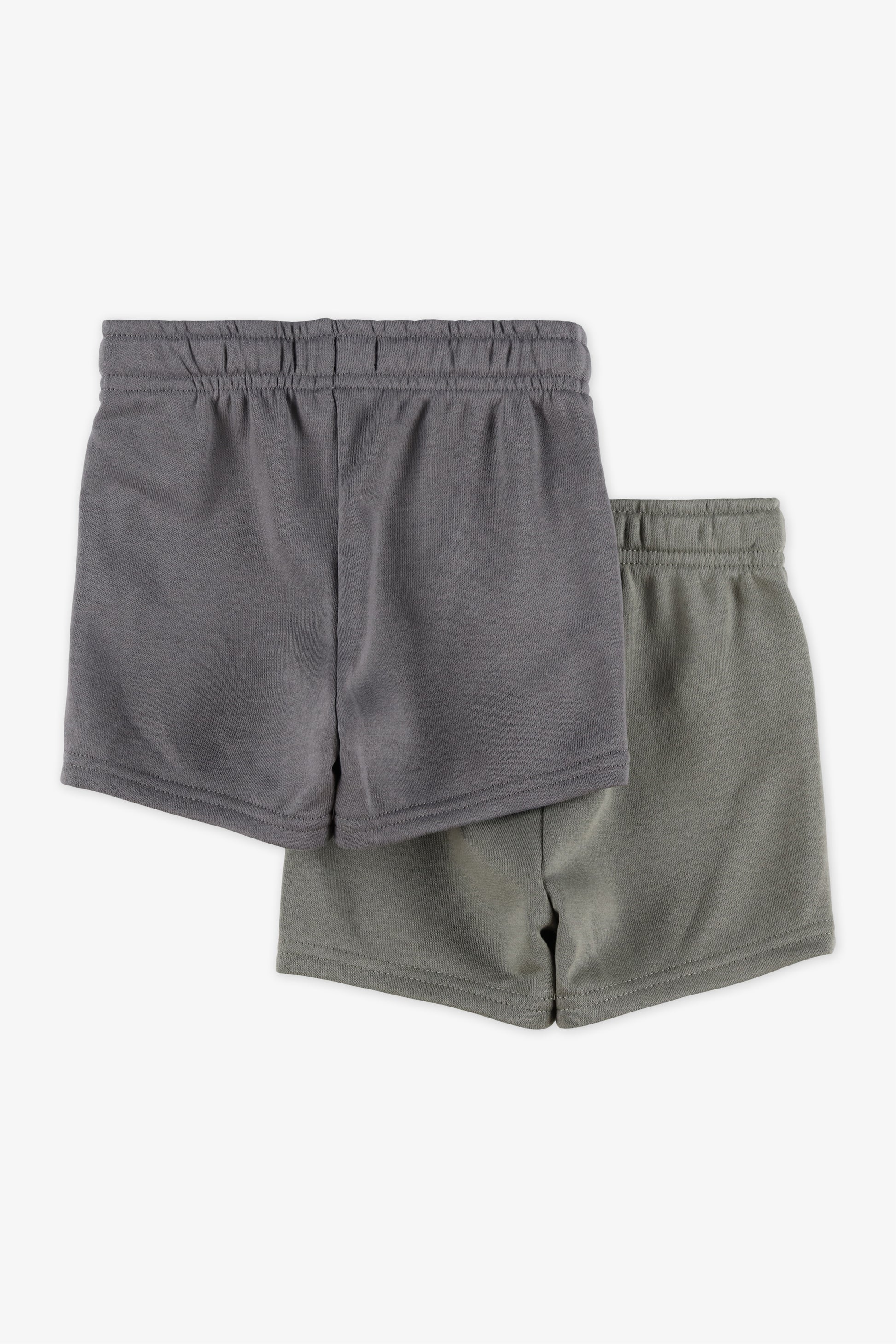 Short pull-on élastique à cordon - Bébé garçon && GRIS
