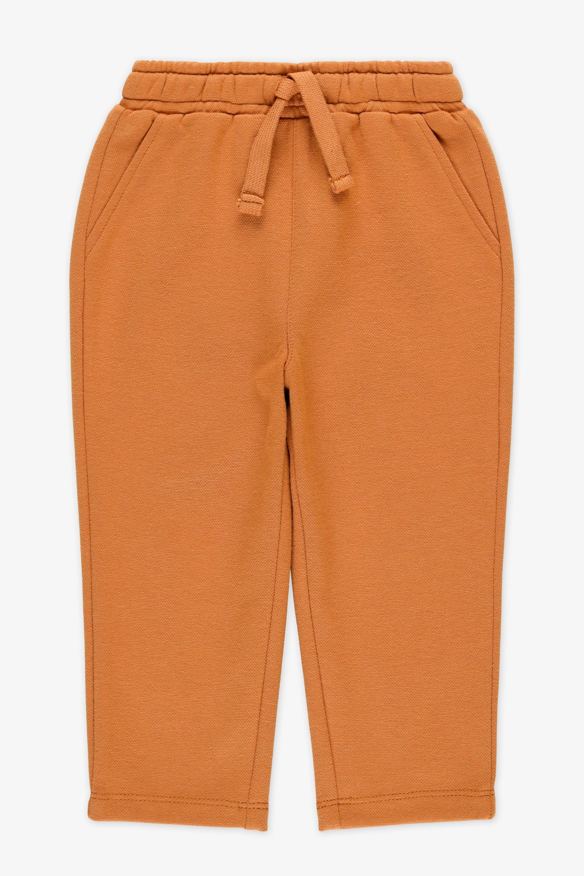 Pantalon élastique à cordon - Bébé garçon && BRUN