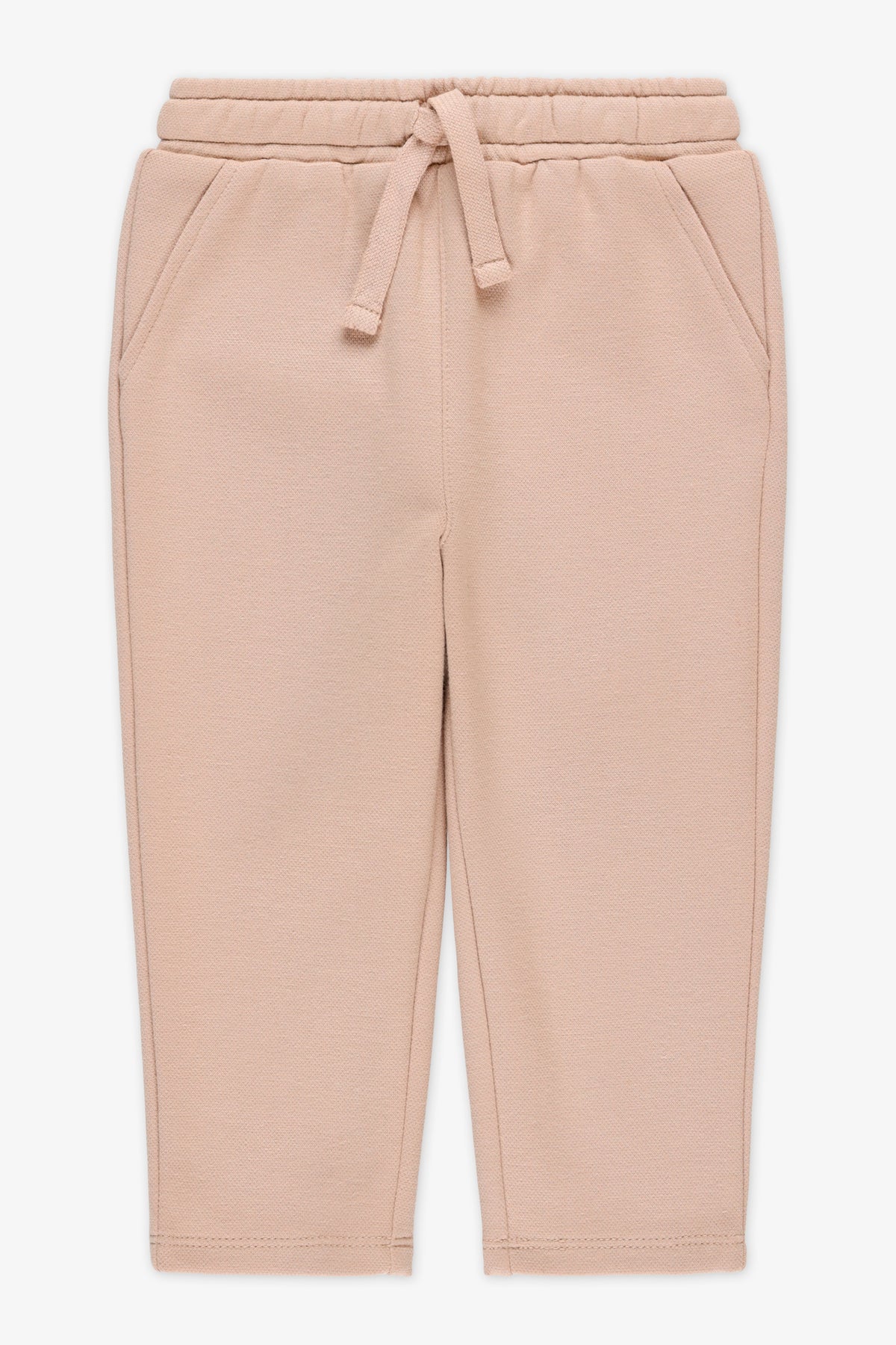 Pantalon élastique à cordon - Bébé garçon && BEIGE