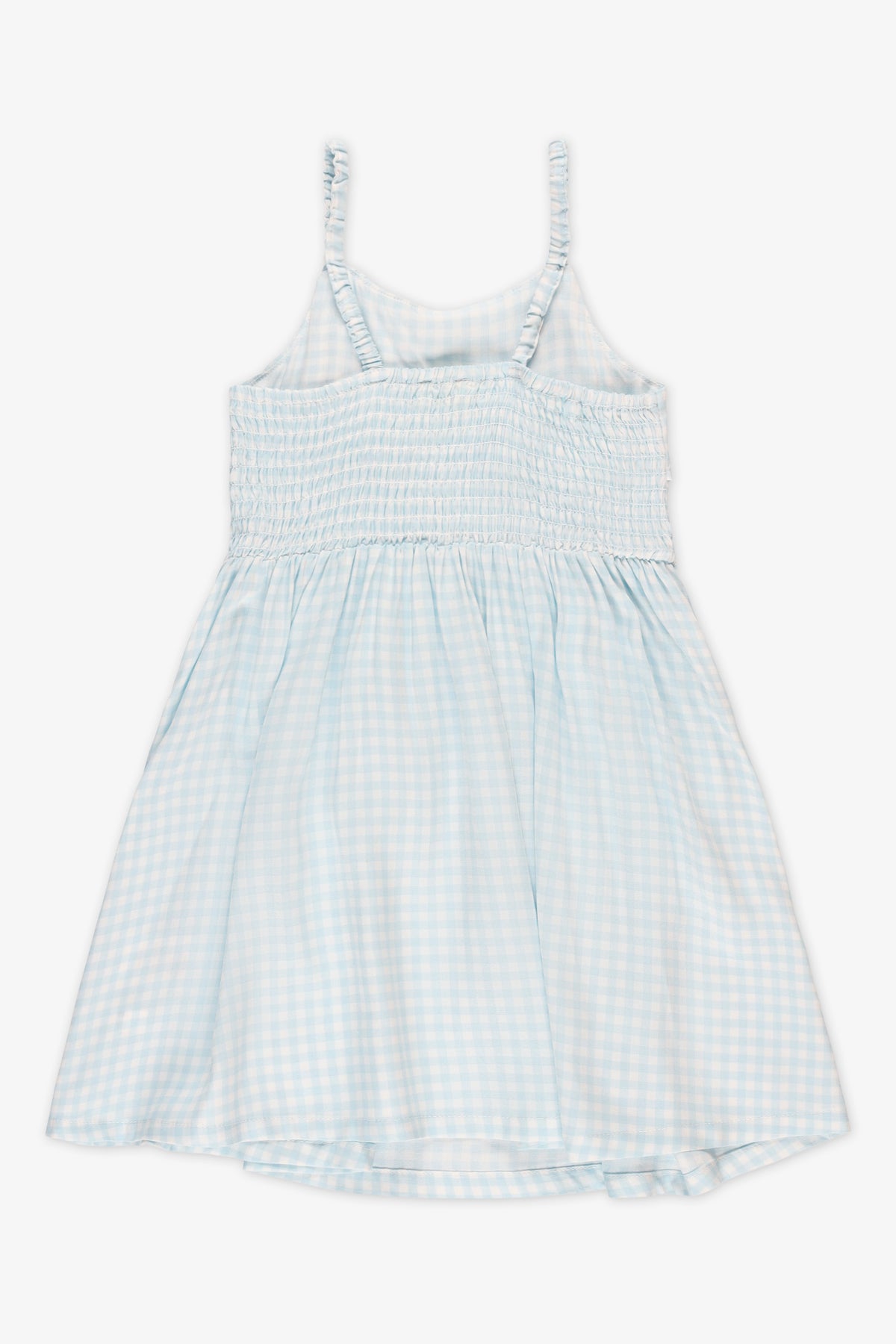 Robe à fines bretelles à volants - Enfant fille && BLEU MULTI