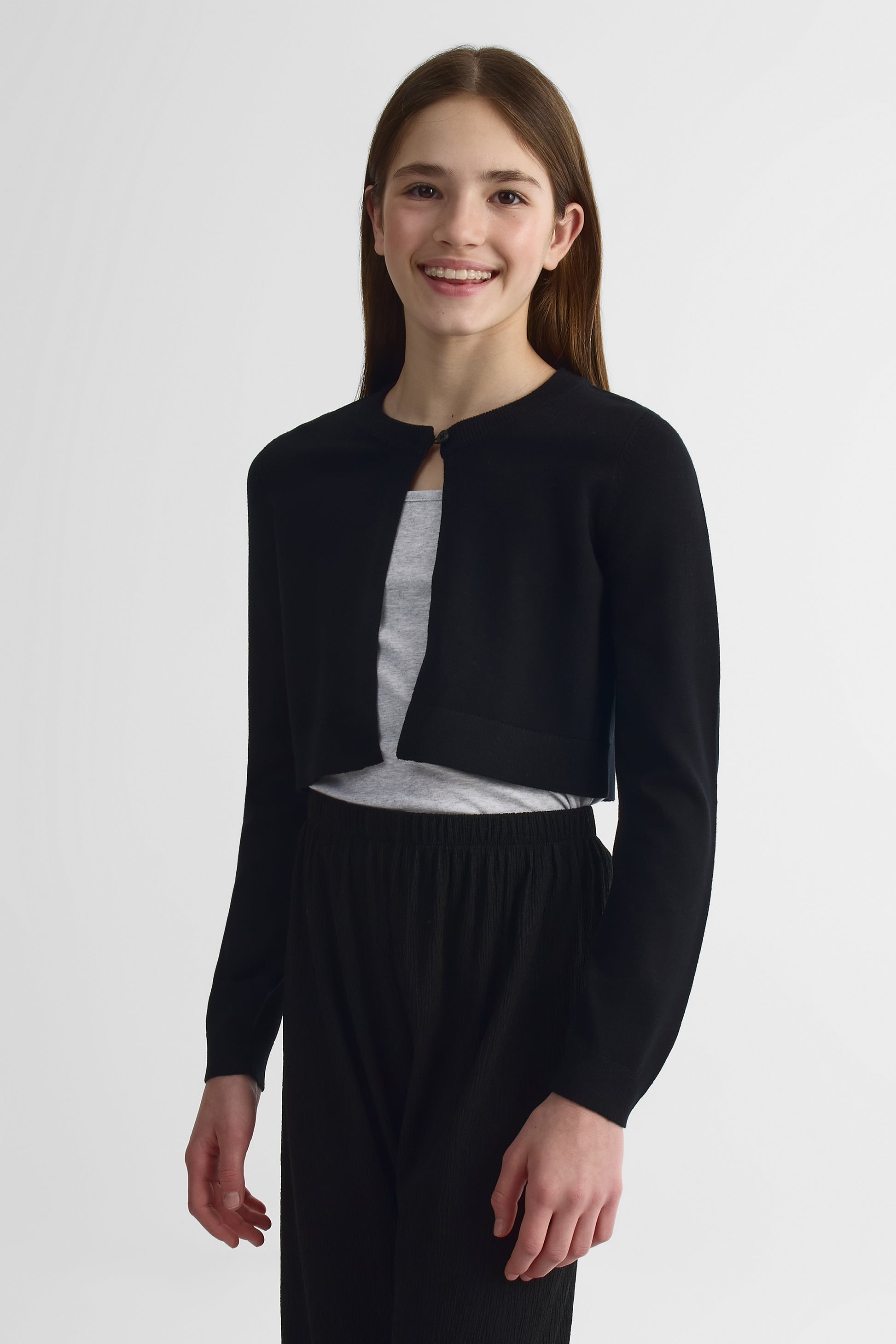 Boléro en tricot - Ado fille && NOIR
