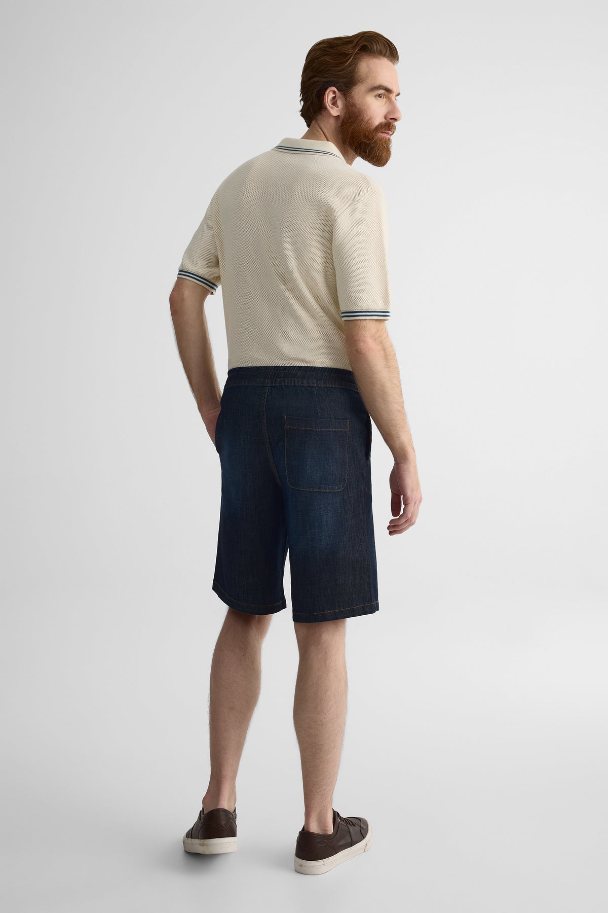 Short denim 5 poches - Homme && DENIM FONCE