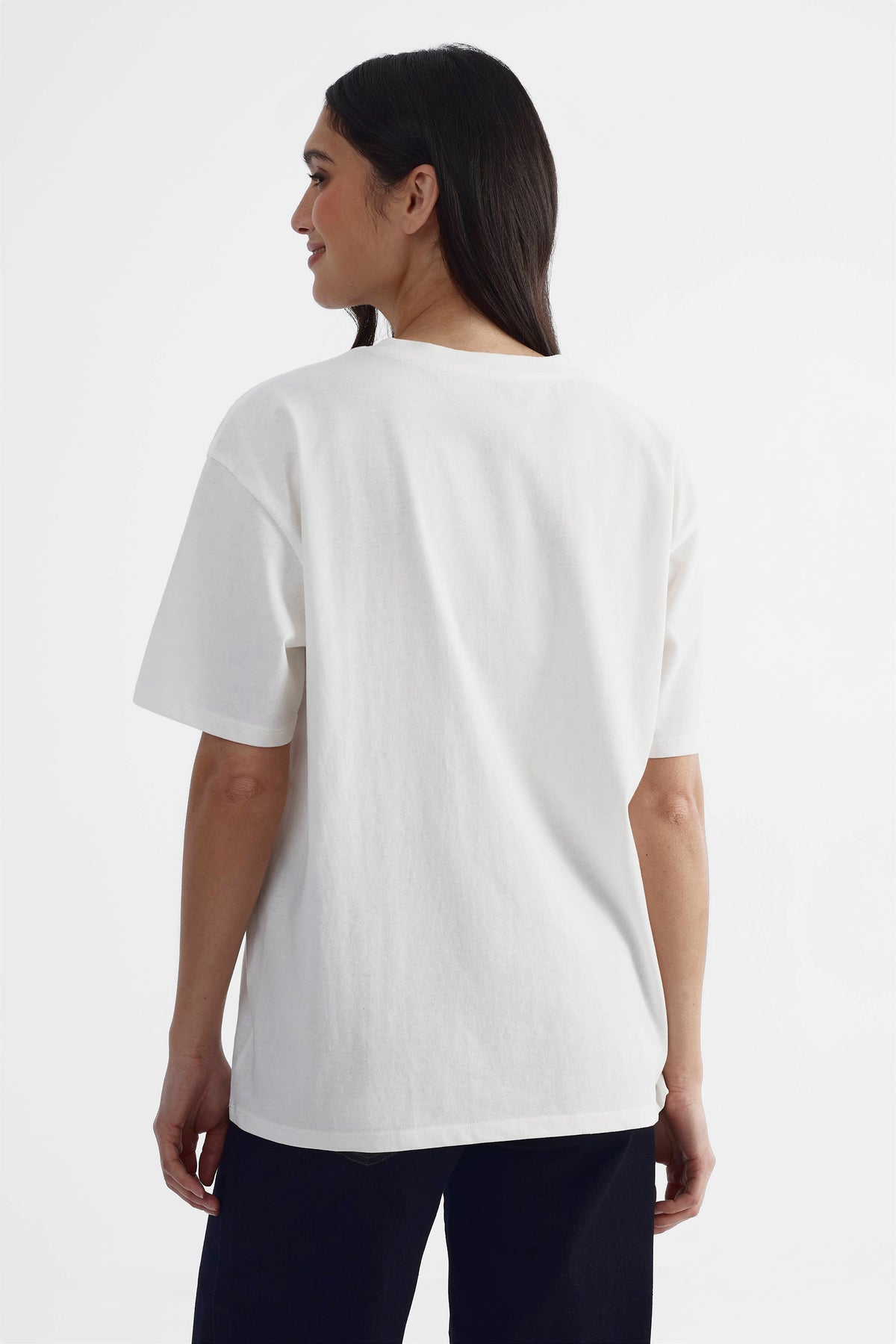 T-shirt graphique col rond 2/30$ - Femme && BLANC CASSÉ