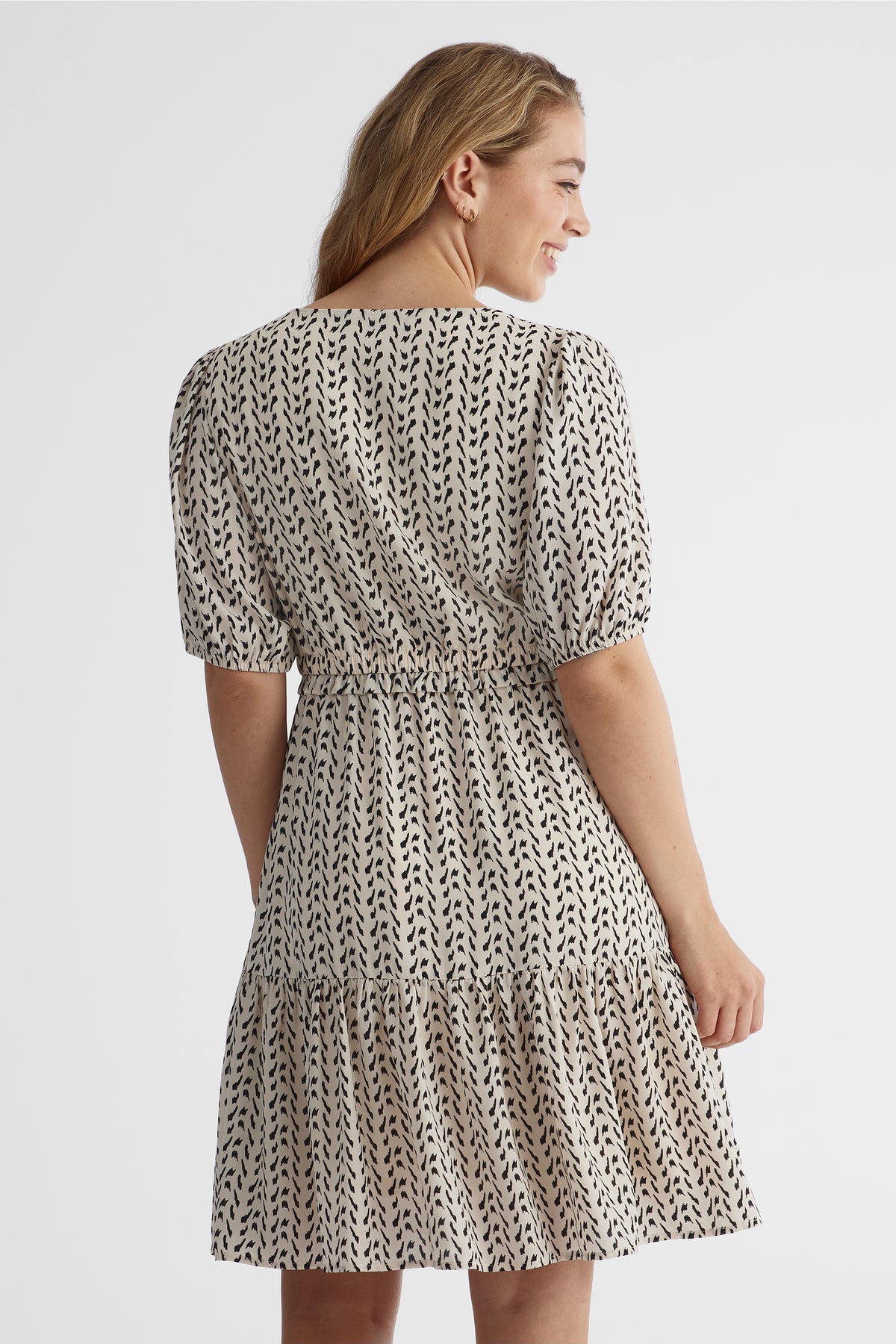 Robe à imprimé intégral - Femme && BEIGE/MULTI