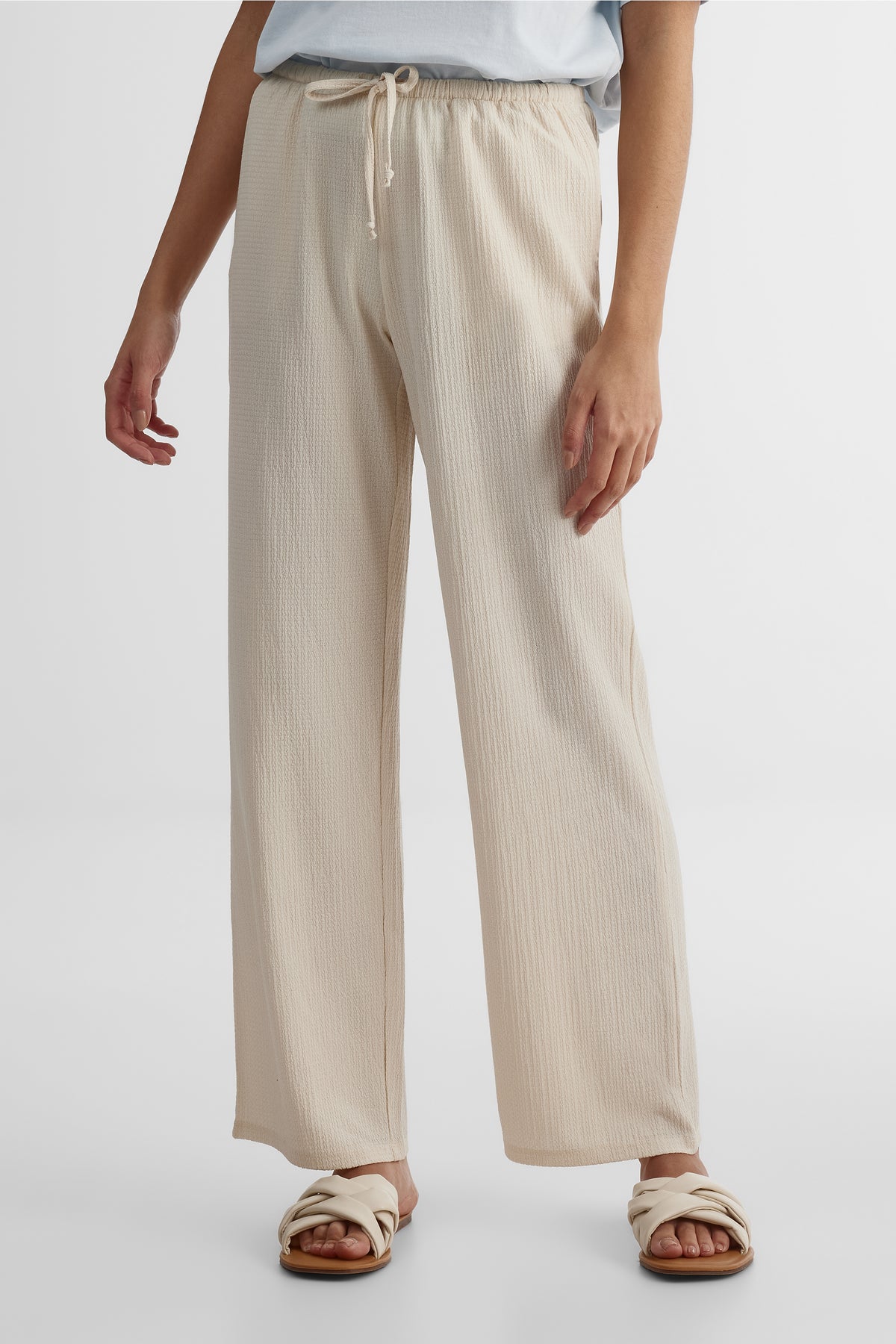 Pantalon jambe droite - Femme && BEIGE