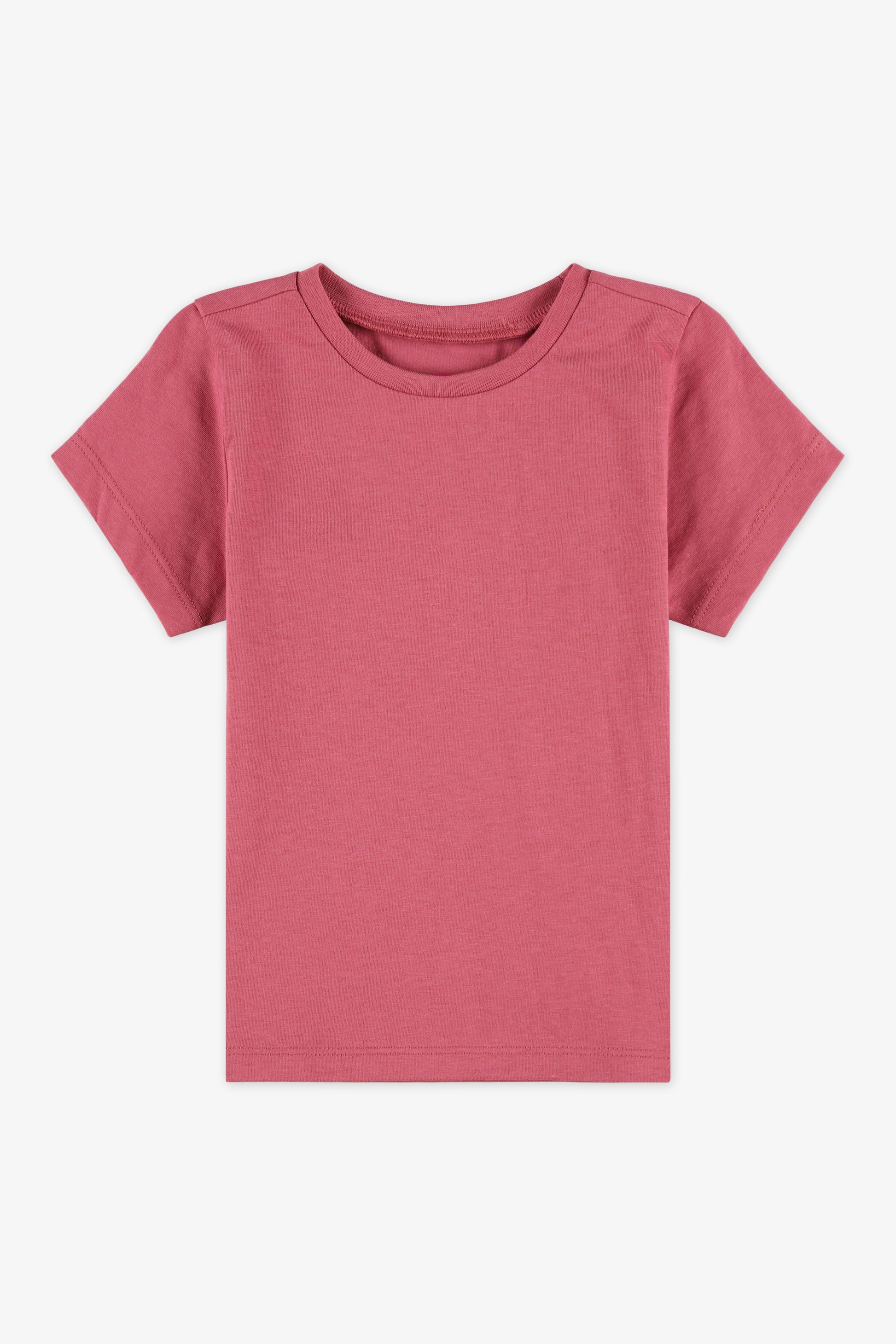 Chandail manches courtes - Bébé fille && FRAMBOISE