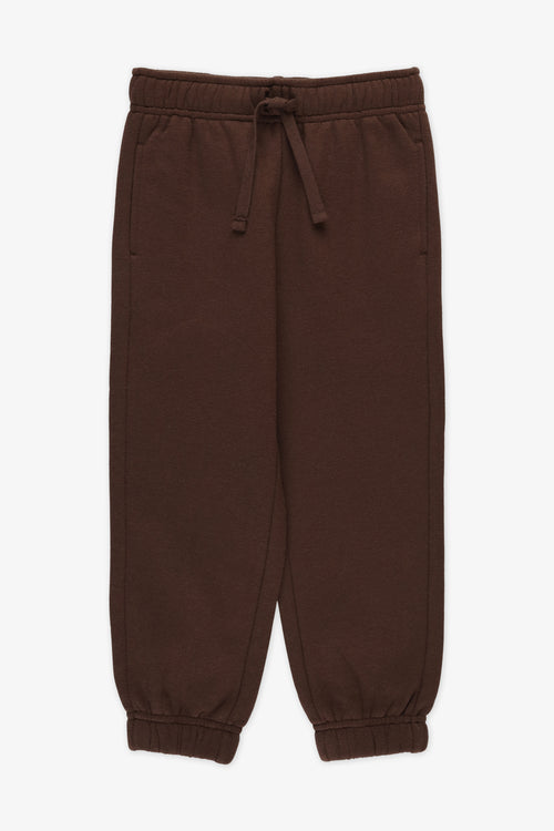 Pantalon ouaté jogger - Enfant garçon && BRUN