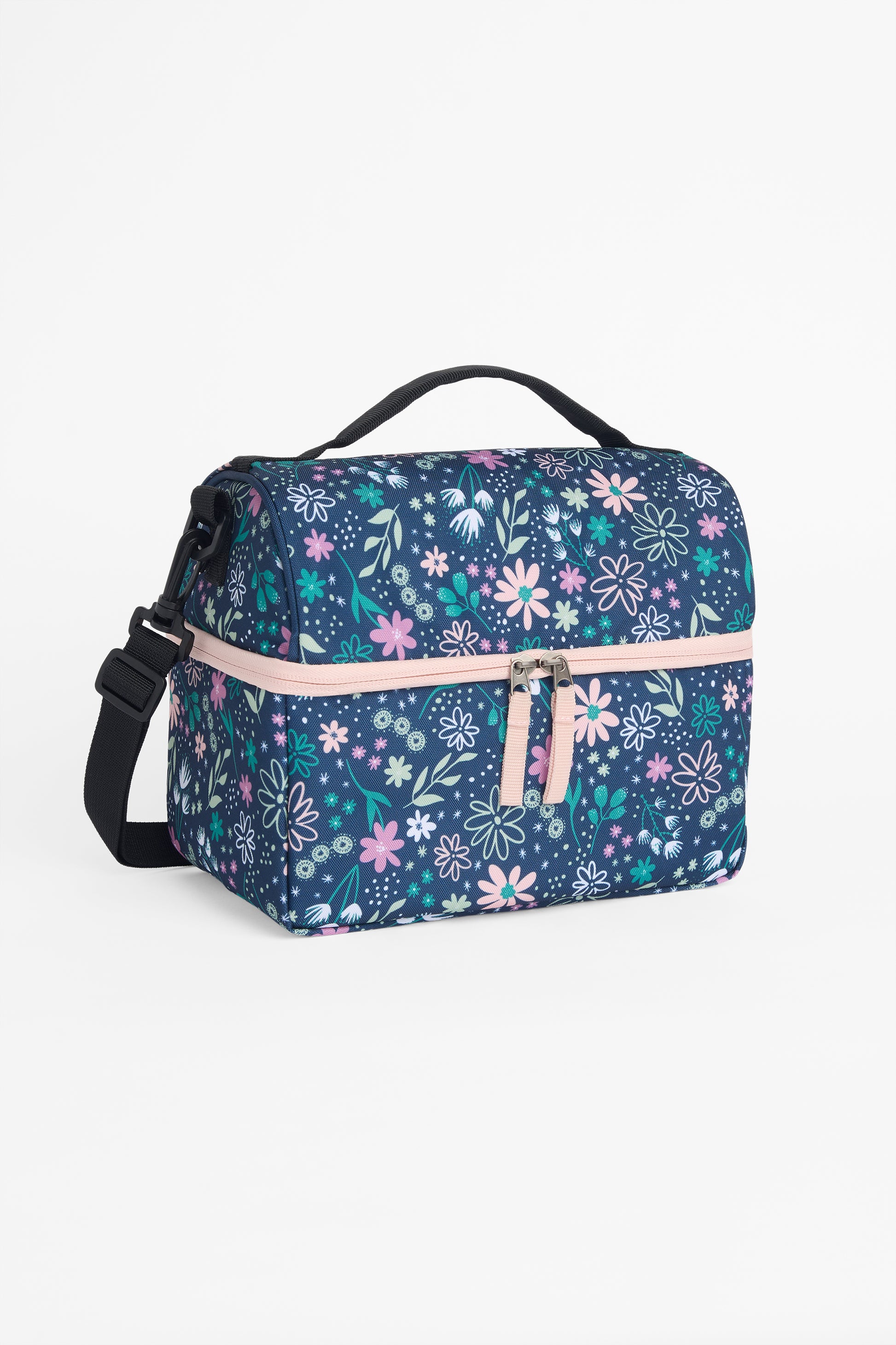 Boîte à lunch isolée en polyester Oxford - Enfant fille && BLEU MULTI