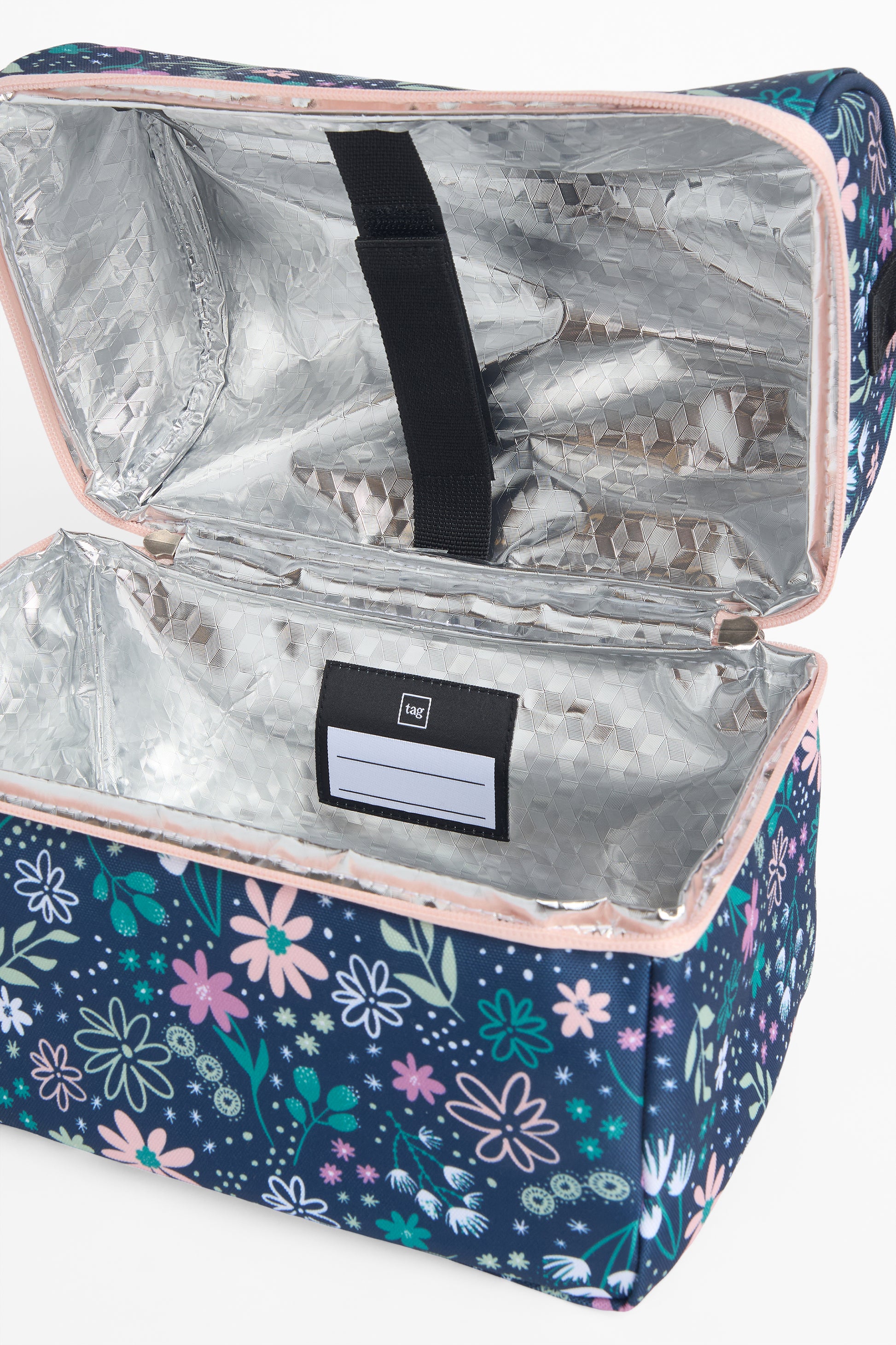 Boîte à lunch isolée en polyester Oxford - Enfant fille && BLEU MULTI