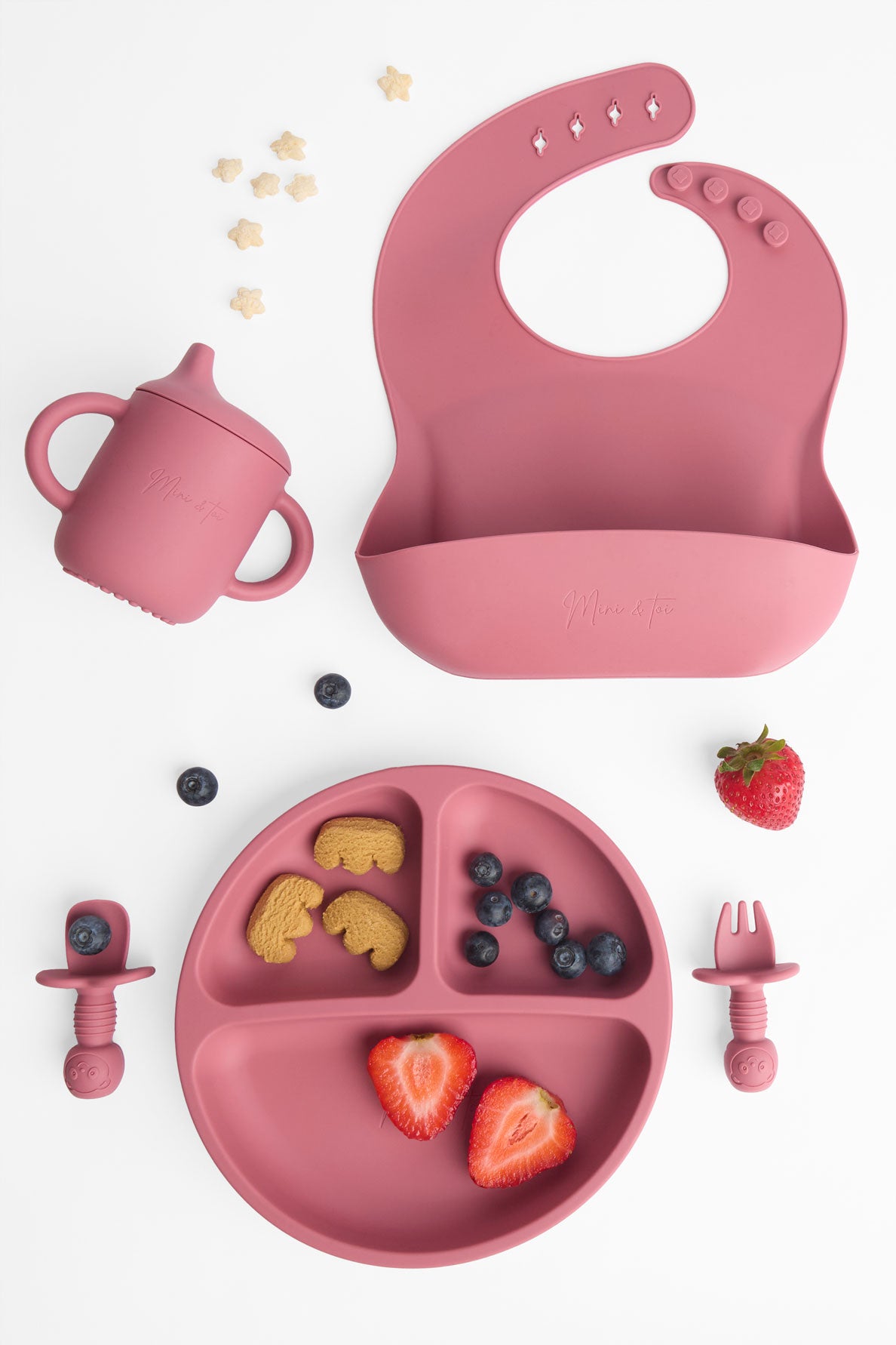 Ensemble de repas complet 6 à 18 mois - Bébé garçon && ROSE