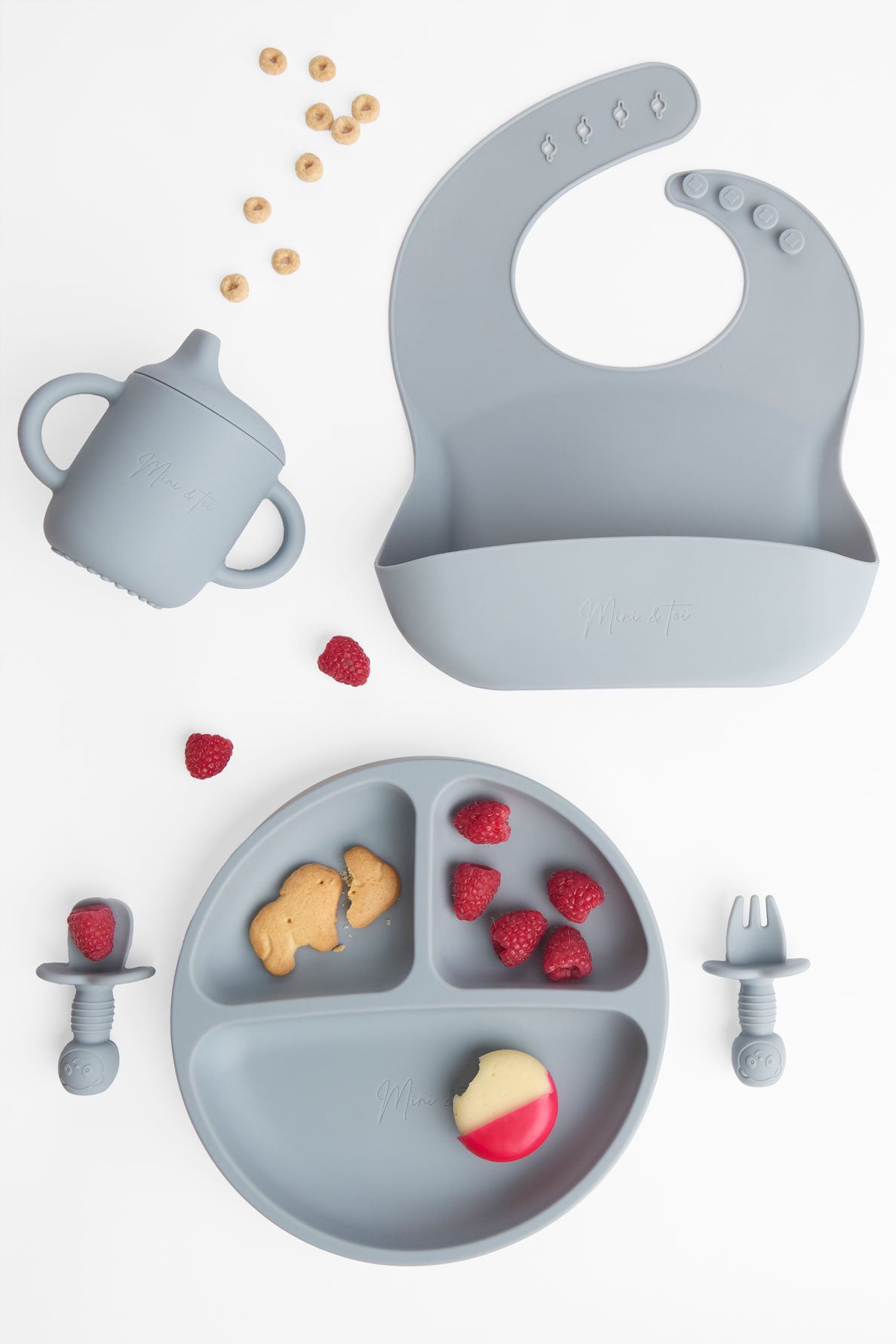 Ensemble de repas complet 6 à 18 mois - Bébé garçon && BLEU