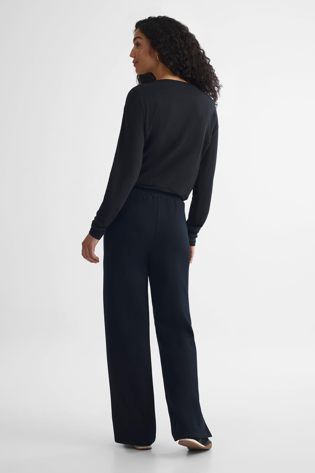 Pantalon jambe large - Femme && NOIR