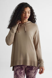 Chandail ouaté à capuchon - Femme && BEIGE