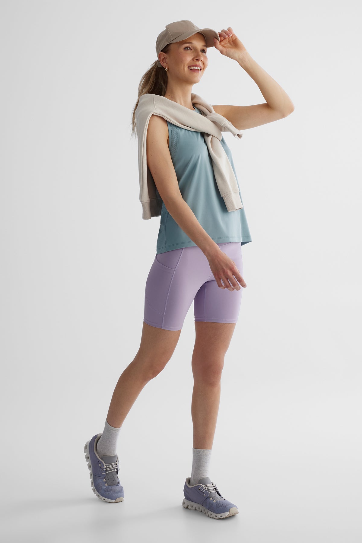 Short à imprimé intégral - Femme && MAUVE