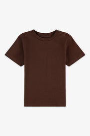 Chandail manches courtes - Enfant garçon && BRUN