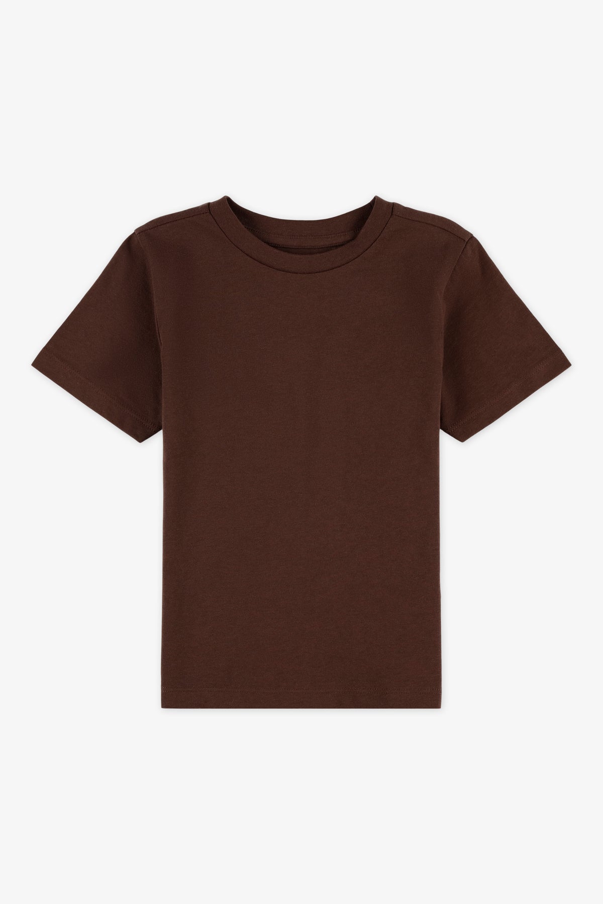 Chandail manches courtes - Enfant garçon && BRUN