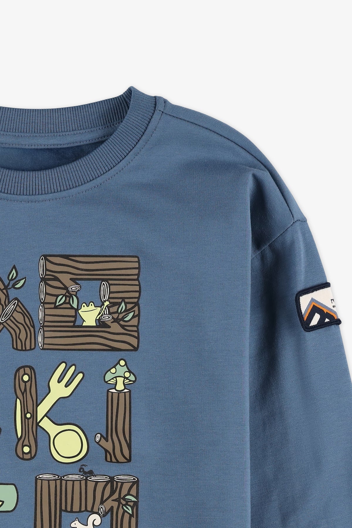 Chandail ouaté graphique - Enfant garçon && BLEU