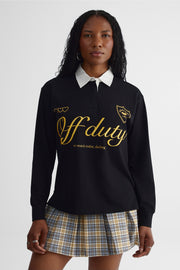 Chandail polo - Ado fille && NOIR