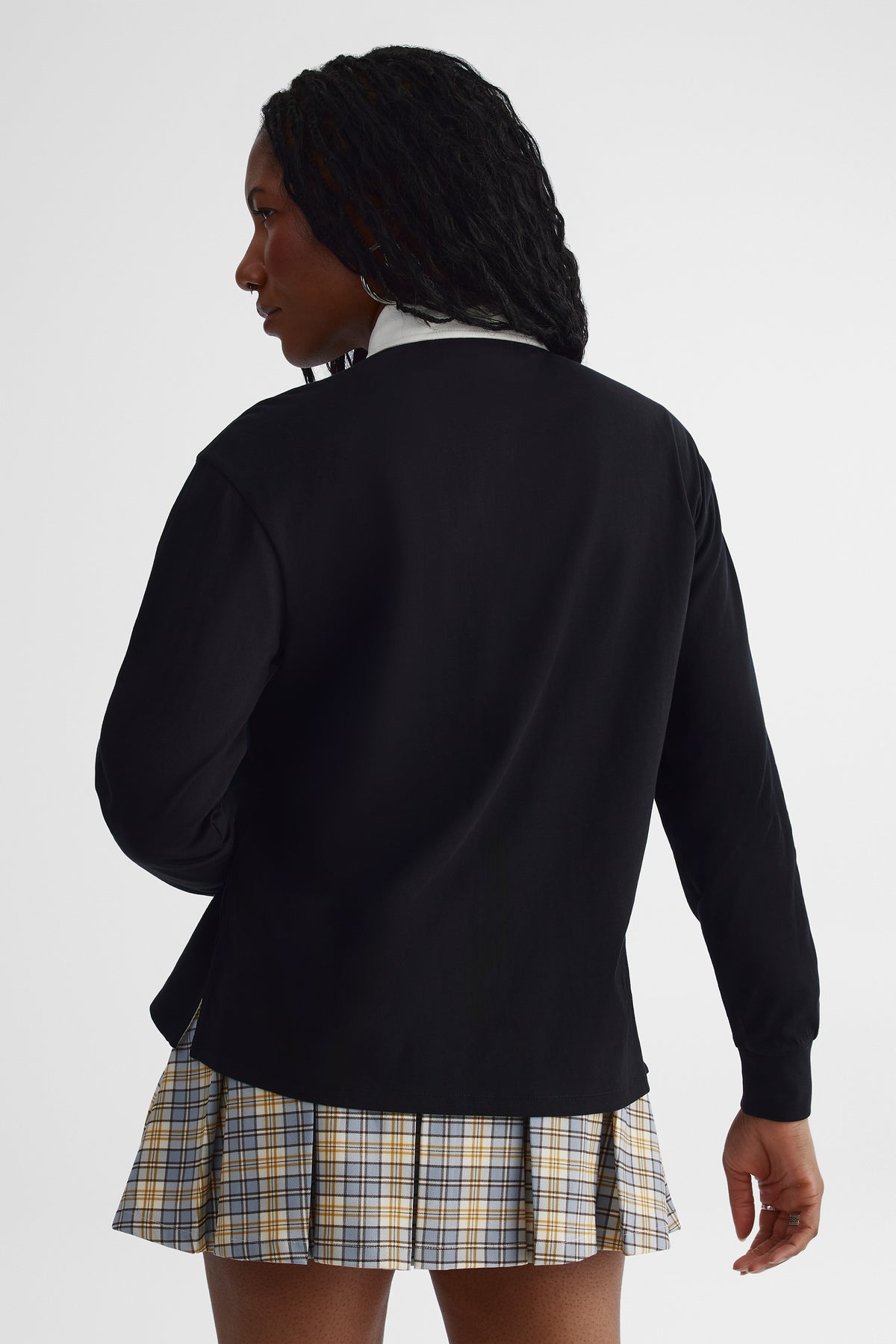 Chandail polo - Ado fille && NOIR