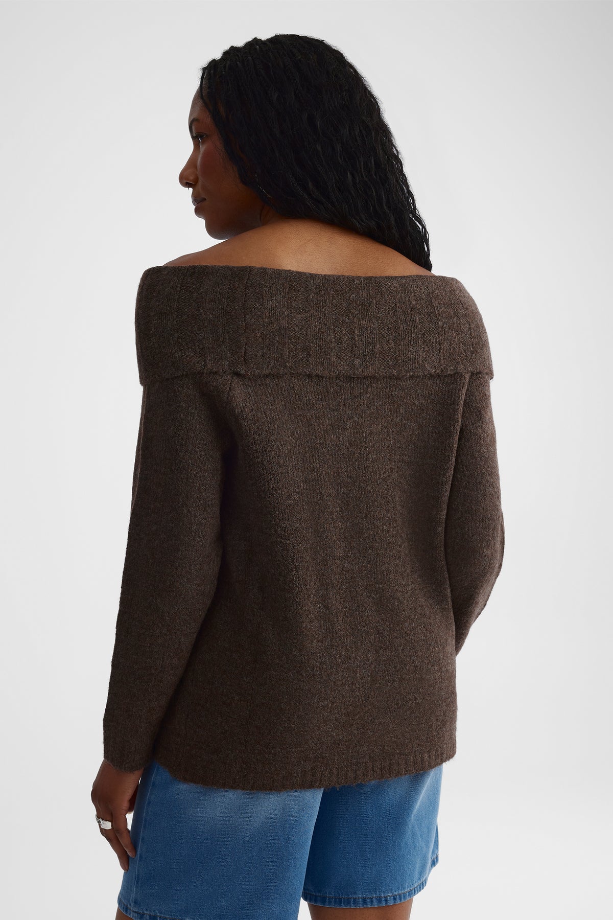 Chandail en tricot - Ado fille && BRUN