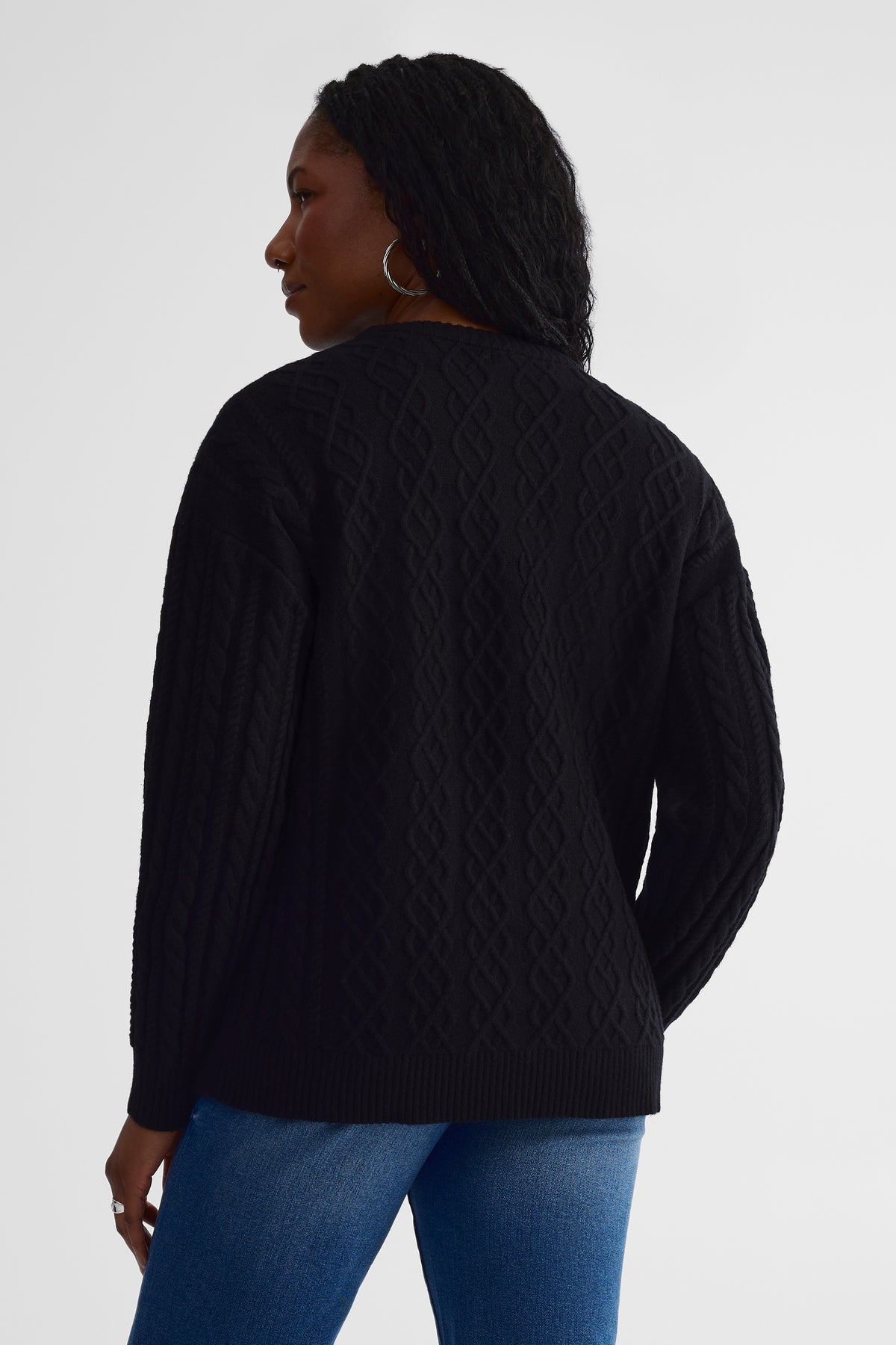 Chandail en tricot - Ado fille && NOIR