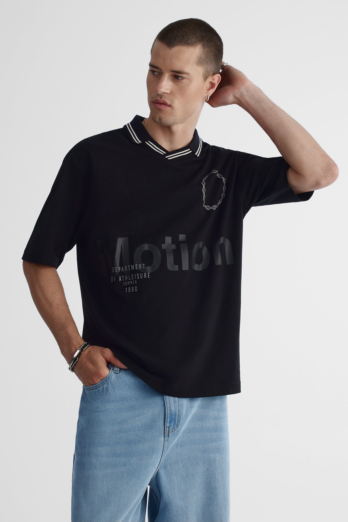 Chandail polo - Ado garçon && NOIR