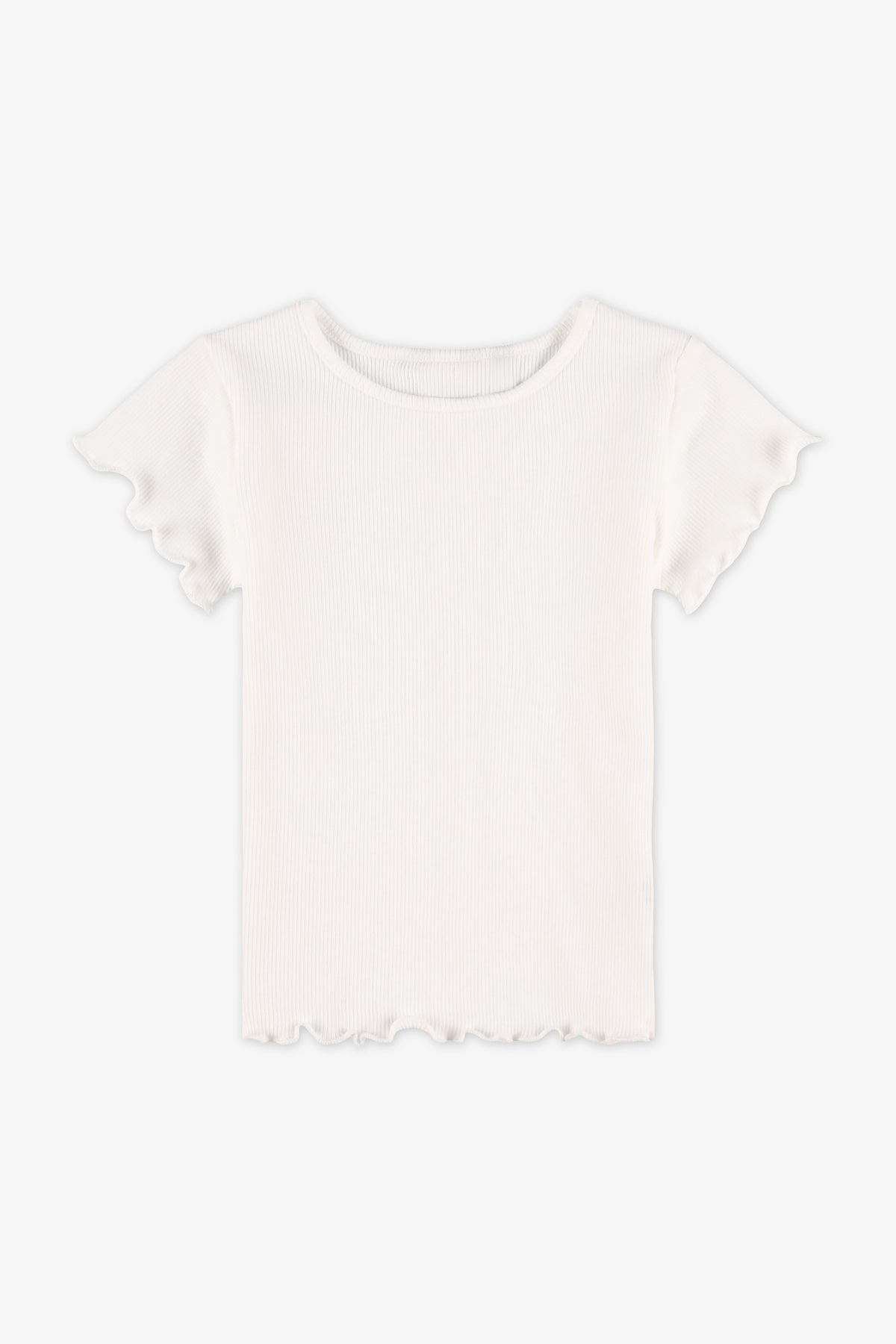 Chandail manches courtes - Bébé fille && BLANC CASSÉ