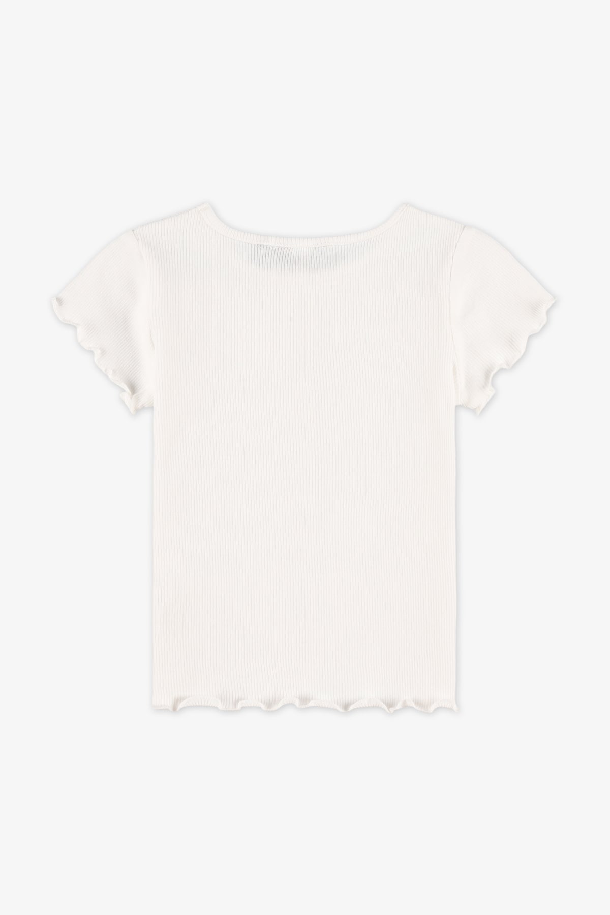 Chandail manches courtes - Bébé fille && BLANC CASSÉ