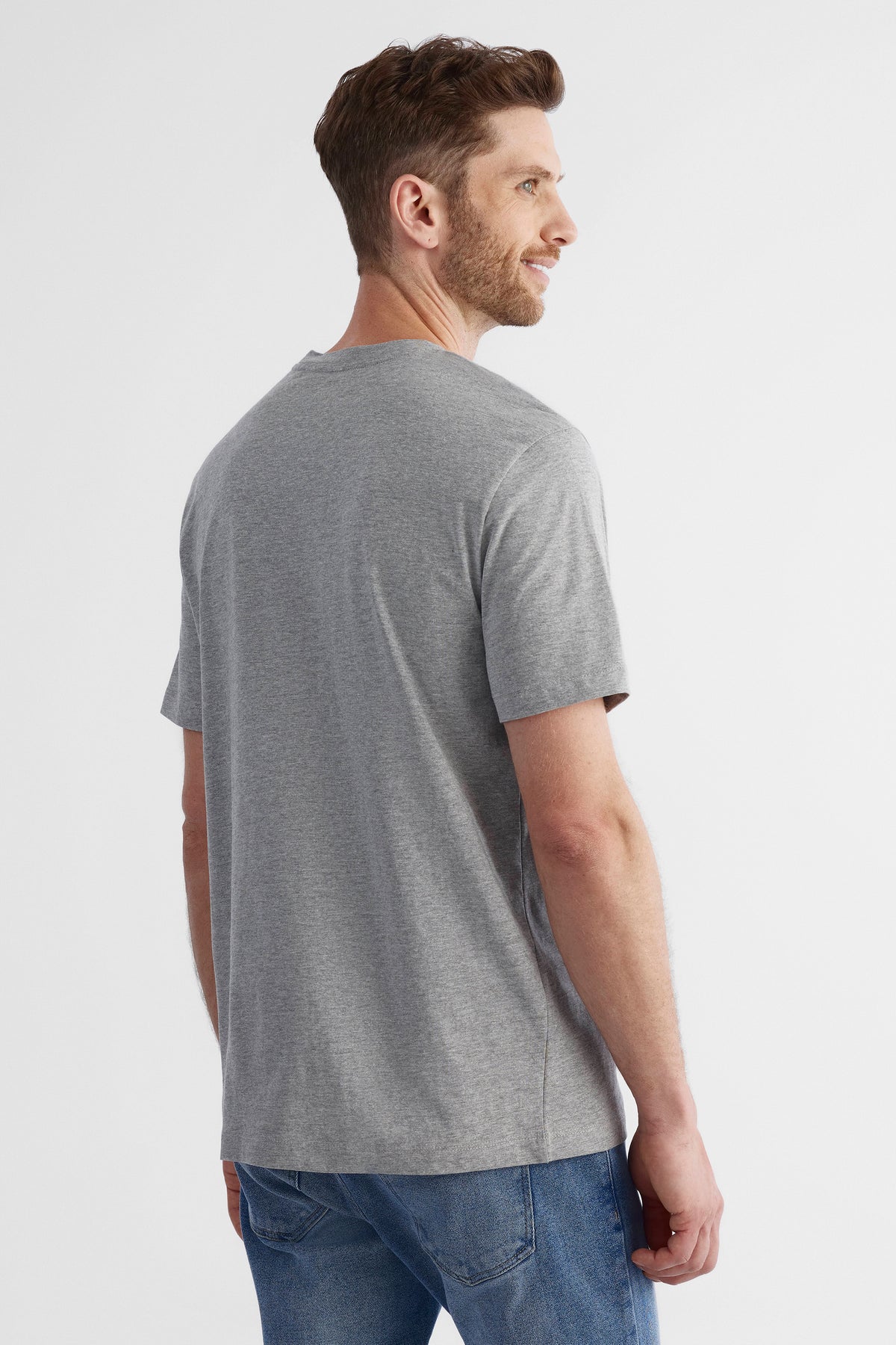 Chandail manches courtes 2/30$ - Homme && GRIS MIXTE