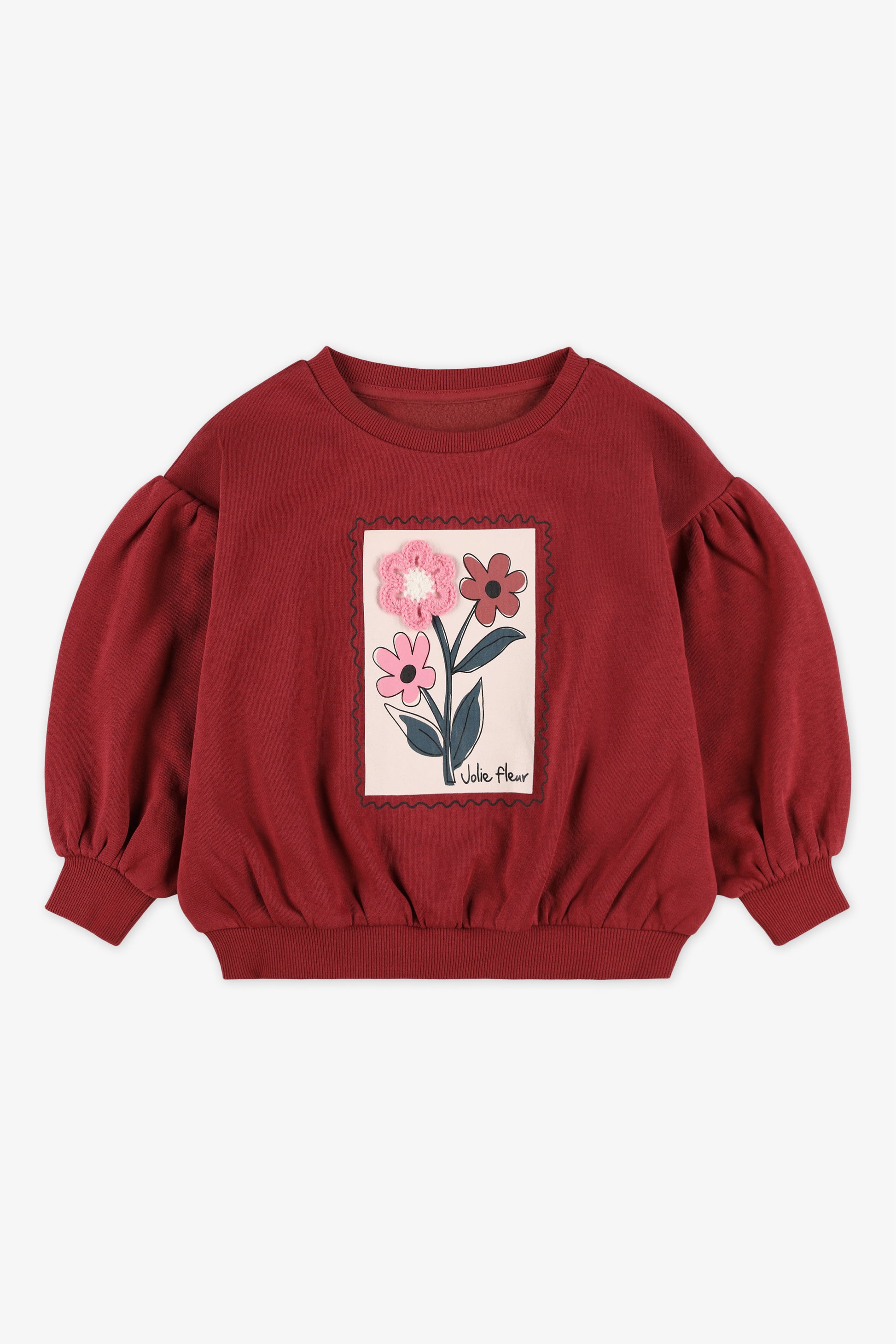 Chandail ouaté - Enfant fille && BOURGOGNE
