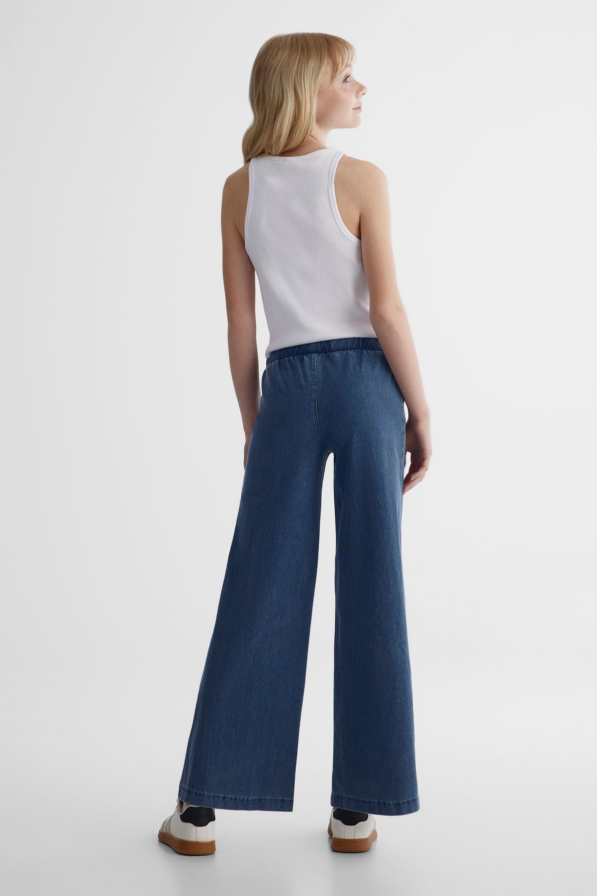 Pantalon twill - Ado fille && DENIM MOYEN