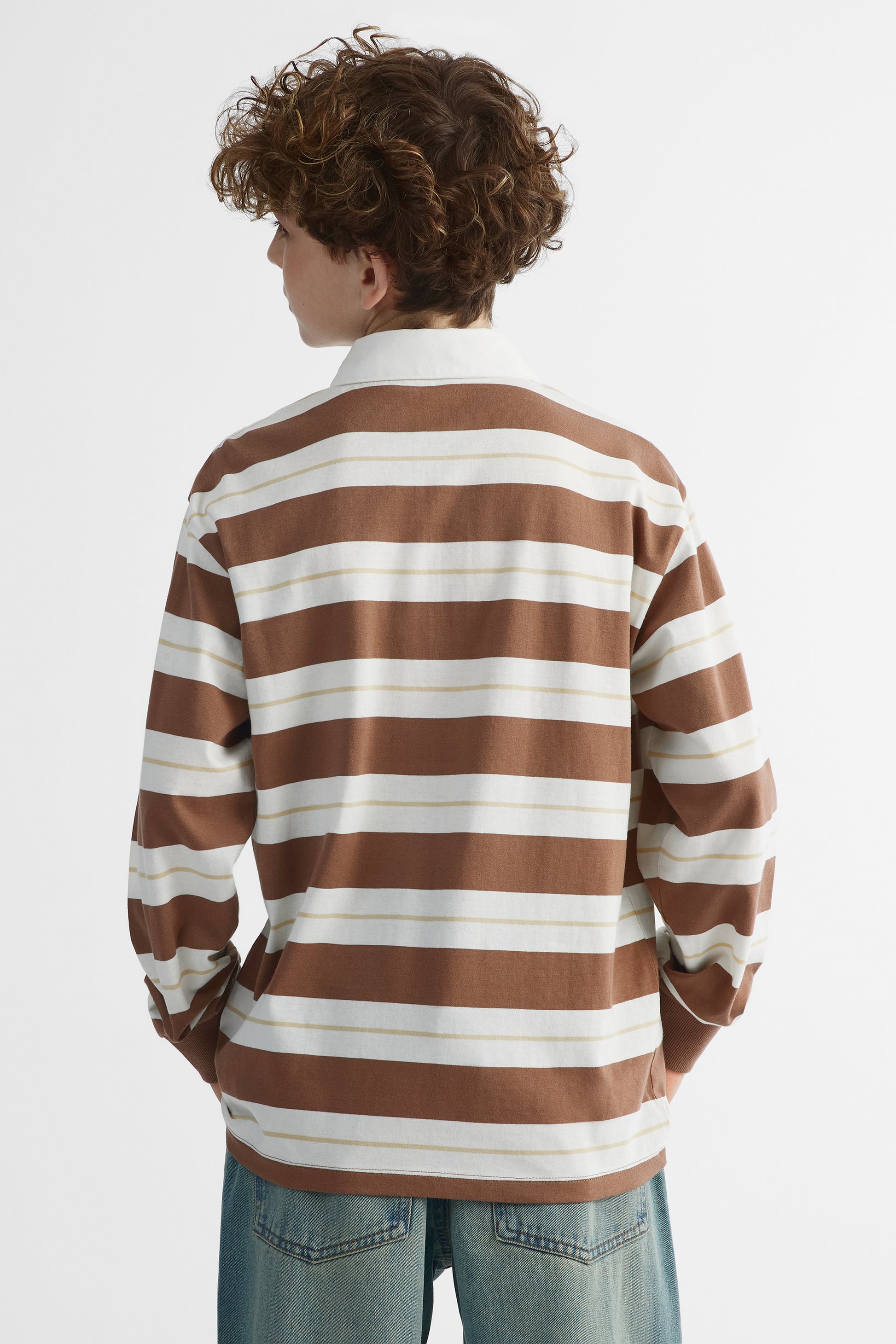 Chandail polo - Ado garçon && BRUN/MULTI