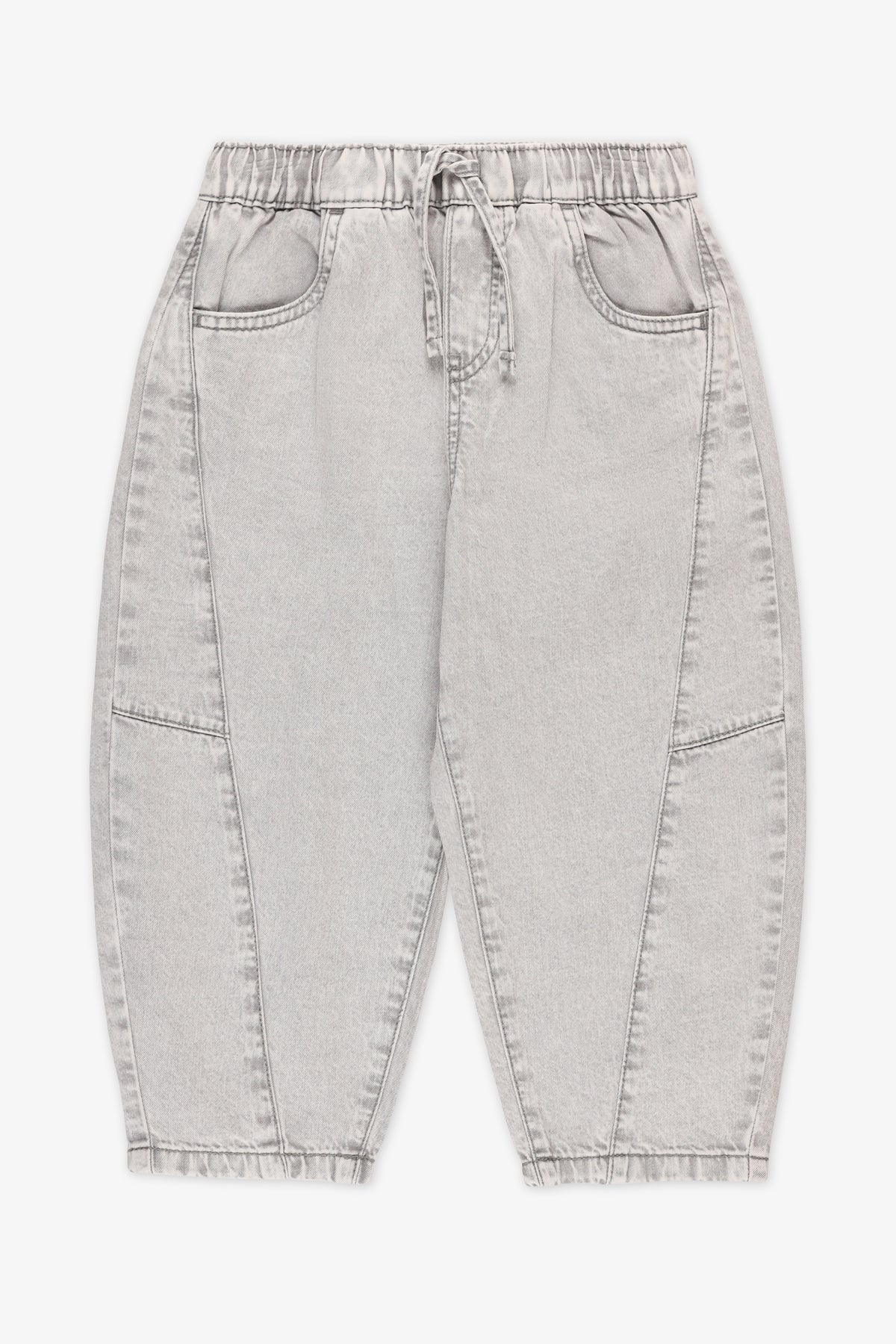 Jeans en denim clair léger - Enfant fille && DENIM GRIS