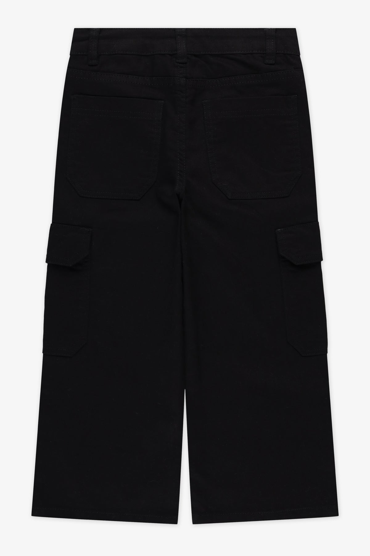 Jeans coupe droite bull denim - Enfant fille && NOIR