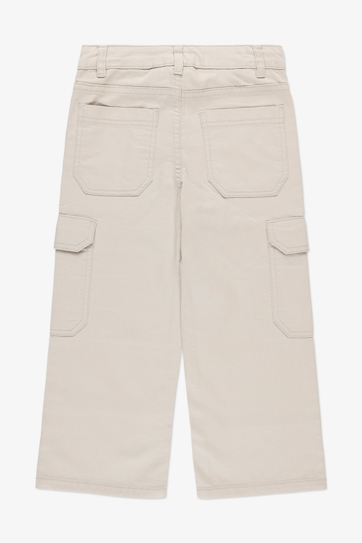 Jeans coupe droite bull denim - Enfant fille && BEIGE