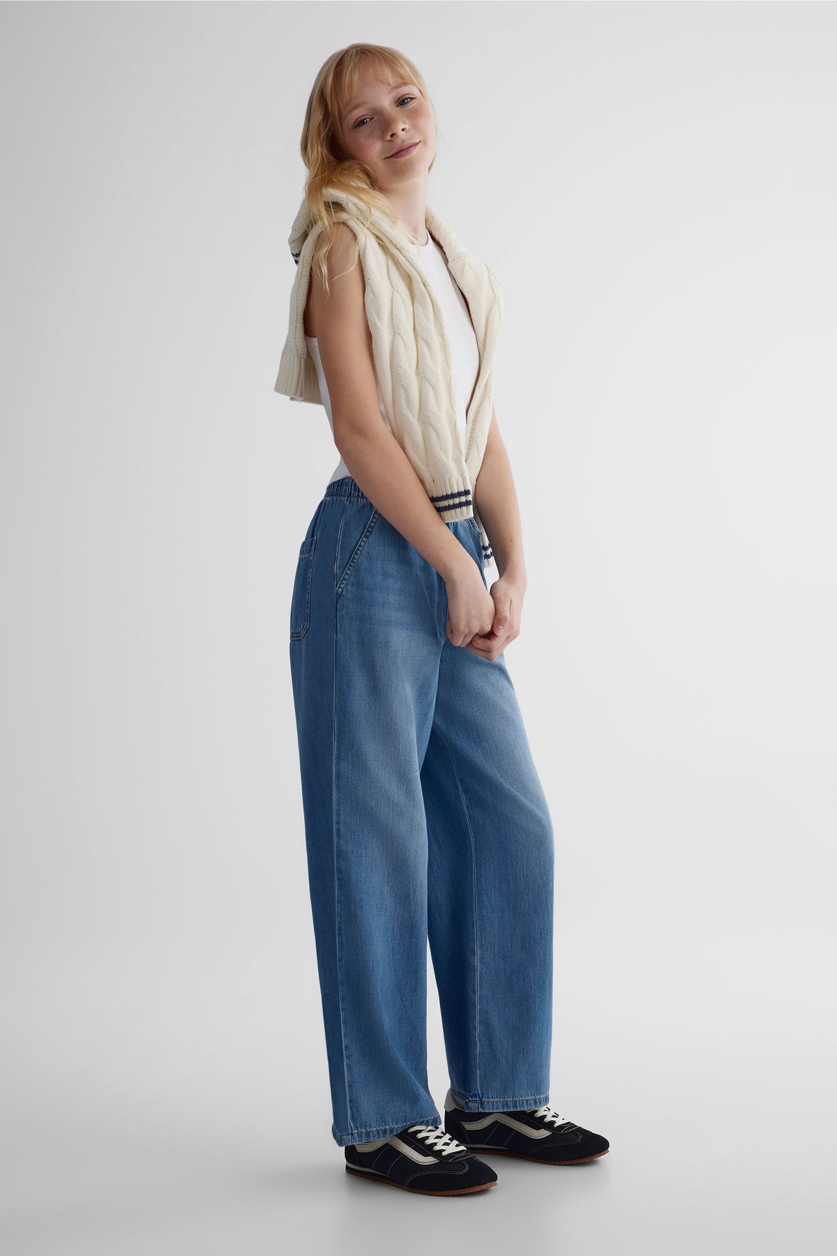 Jeans en denim léger - Ado fille && DENIM MOYEN