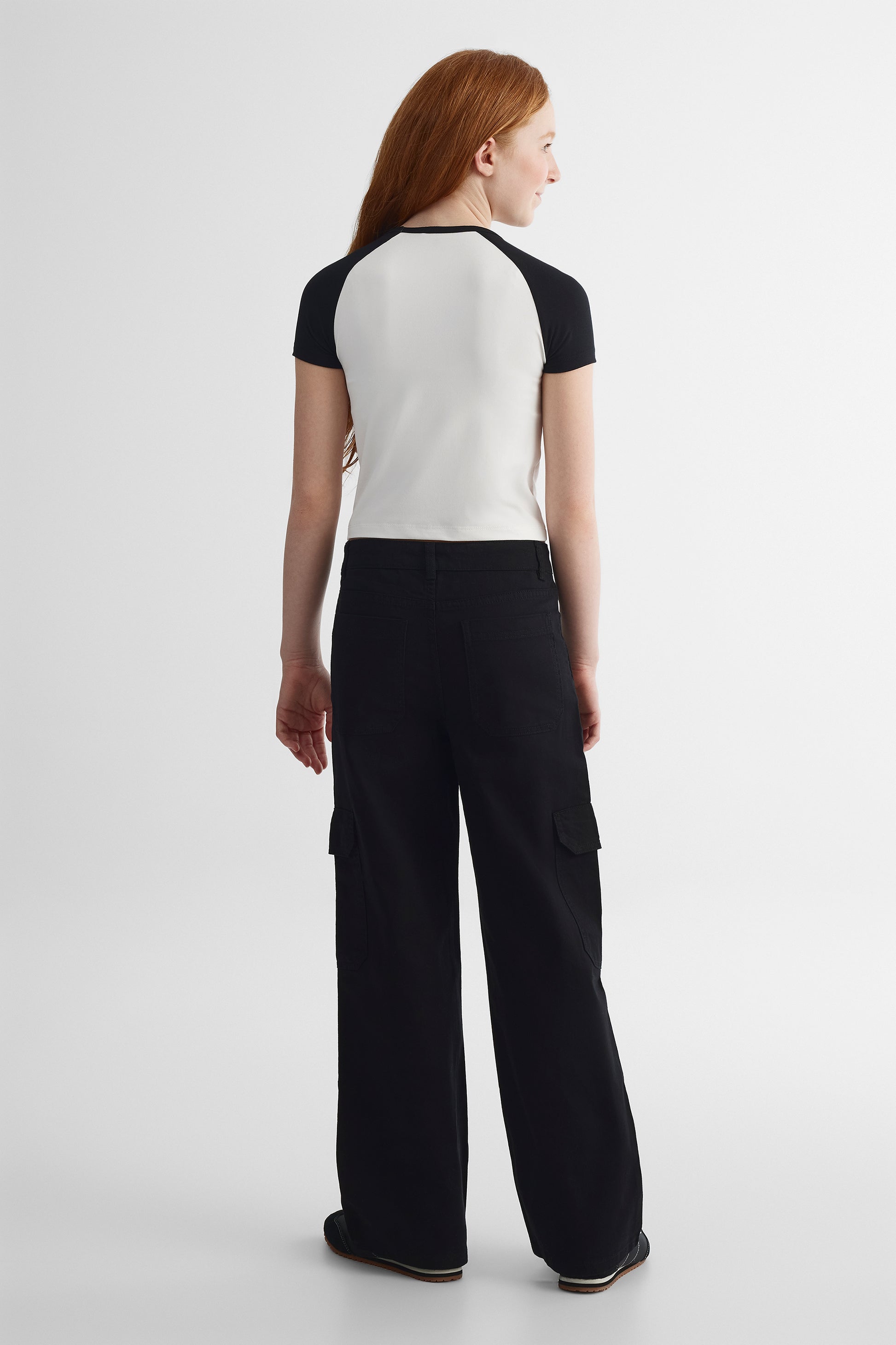 Jeans en denim bull souple - Ado fille && NOIR
