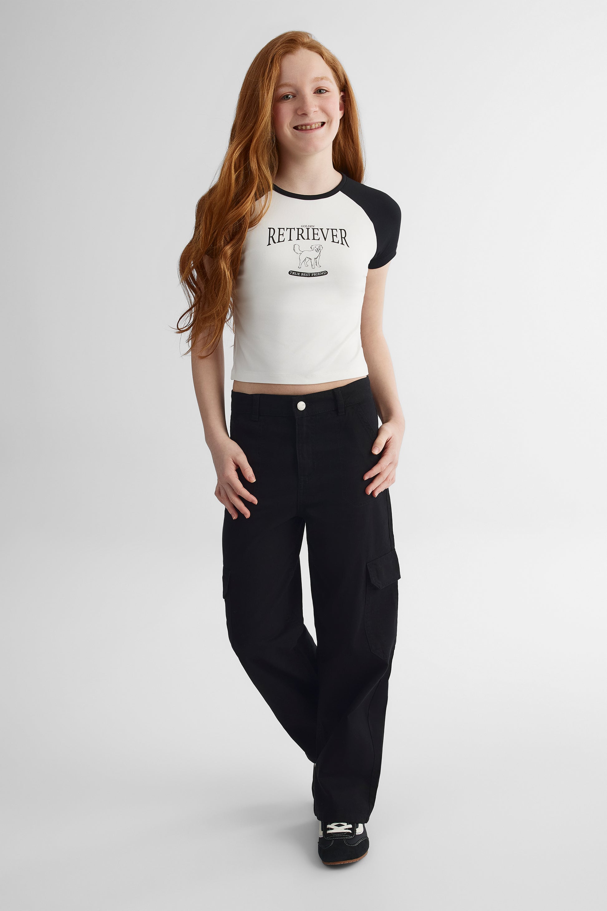 Jeans en denim bull souple - Ado fille && NOIR
