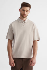 Polo léger BLUMIND en éponge - Homme && TAUPE