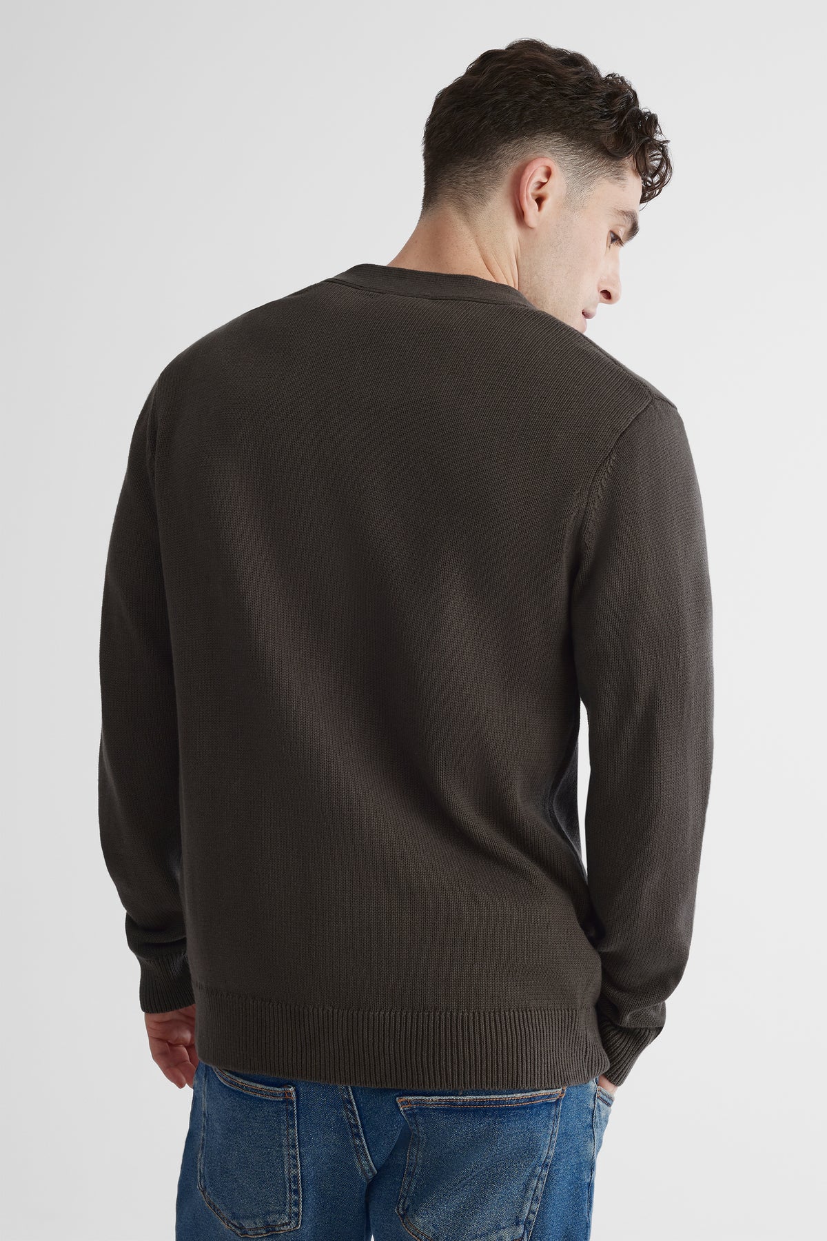 Cardigan tricoté BLUMIND - Homme && CHARBON
