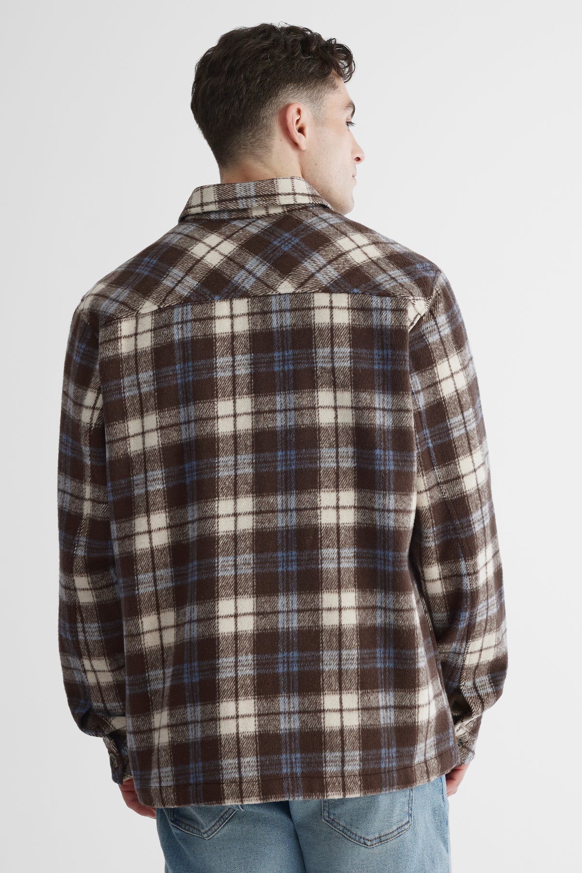 Chemise sergé lourd BLUMIND - Homme && BRUN