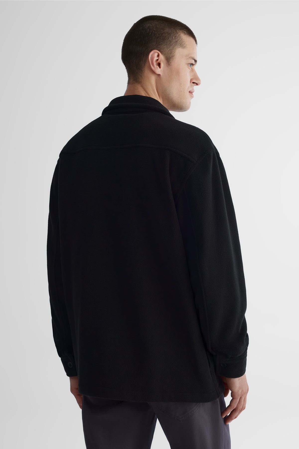 Veste micropolaire à manches longues - Homme && NOIR