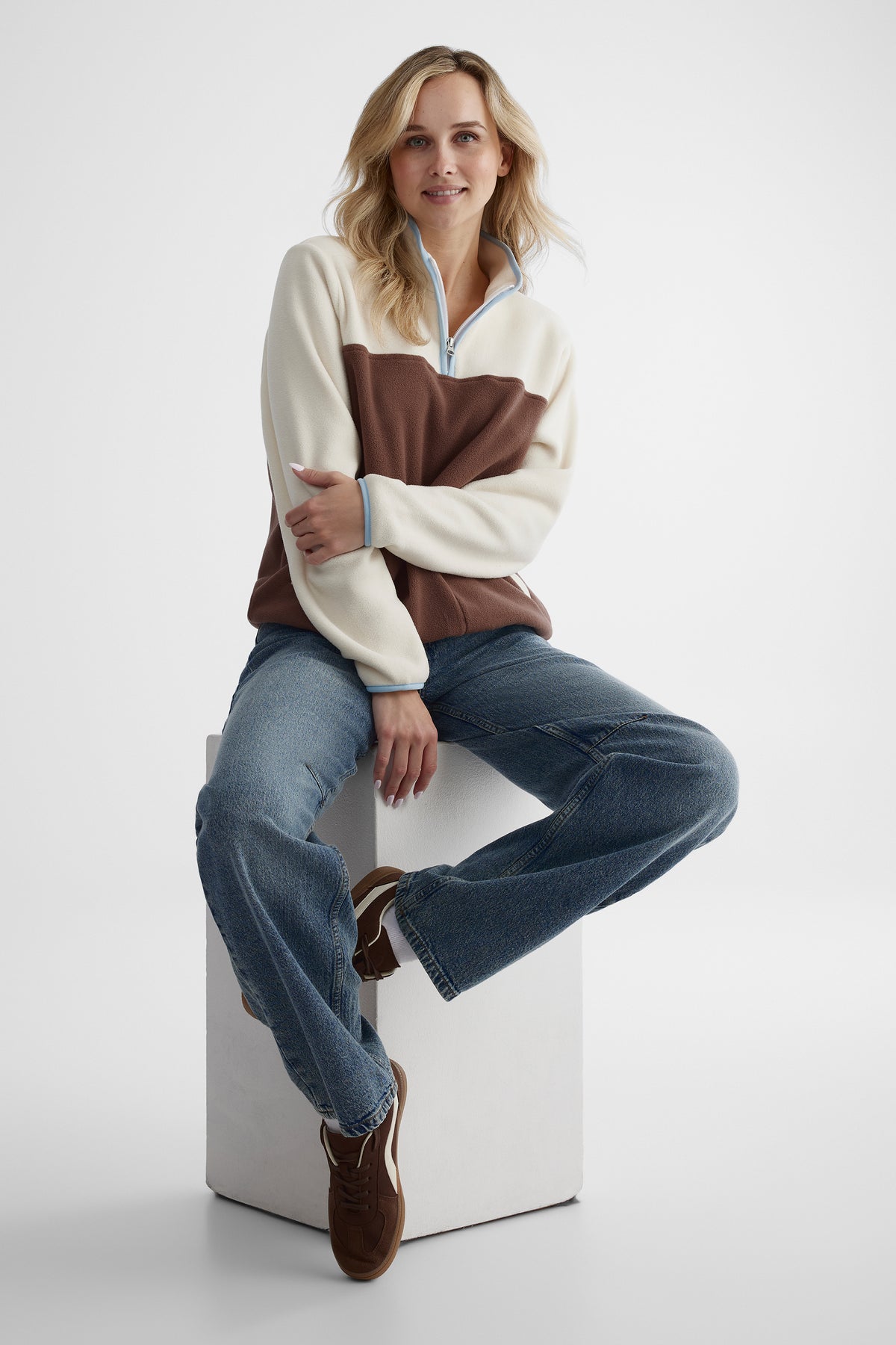 Chandail ouaté douillet - Femme && BRUN/MULTI