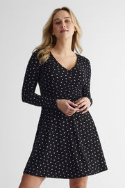 Robe douce essentielle - Femme && NOIR/MULTI